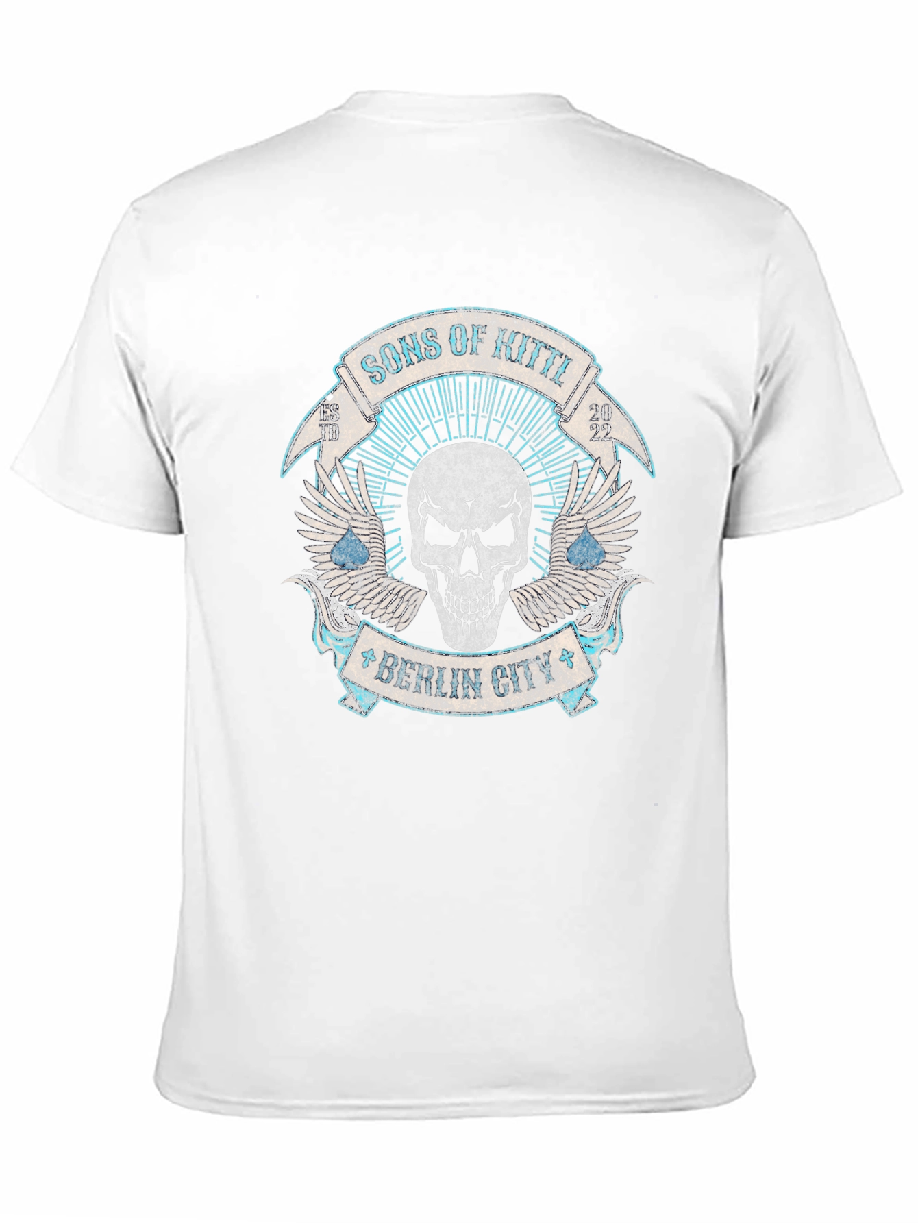 Black Skull Print T-Shirt - Sons of Kitte Berlin City Tee view 11