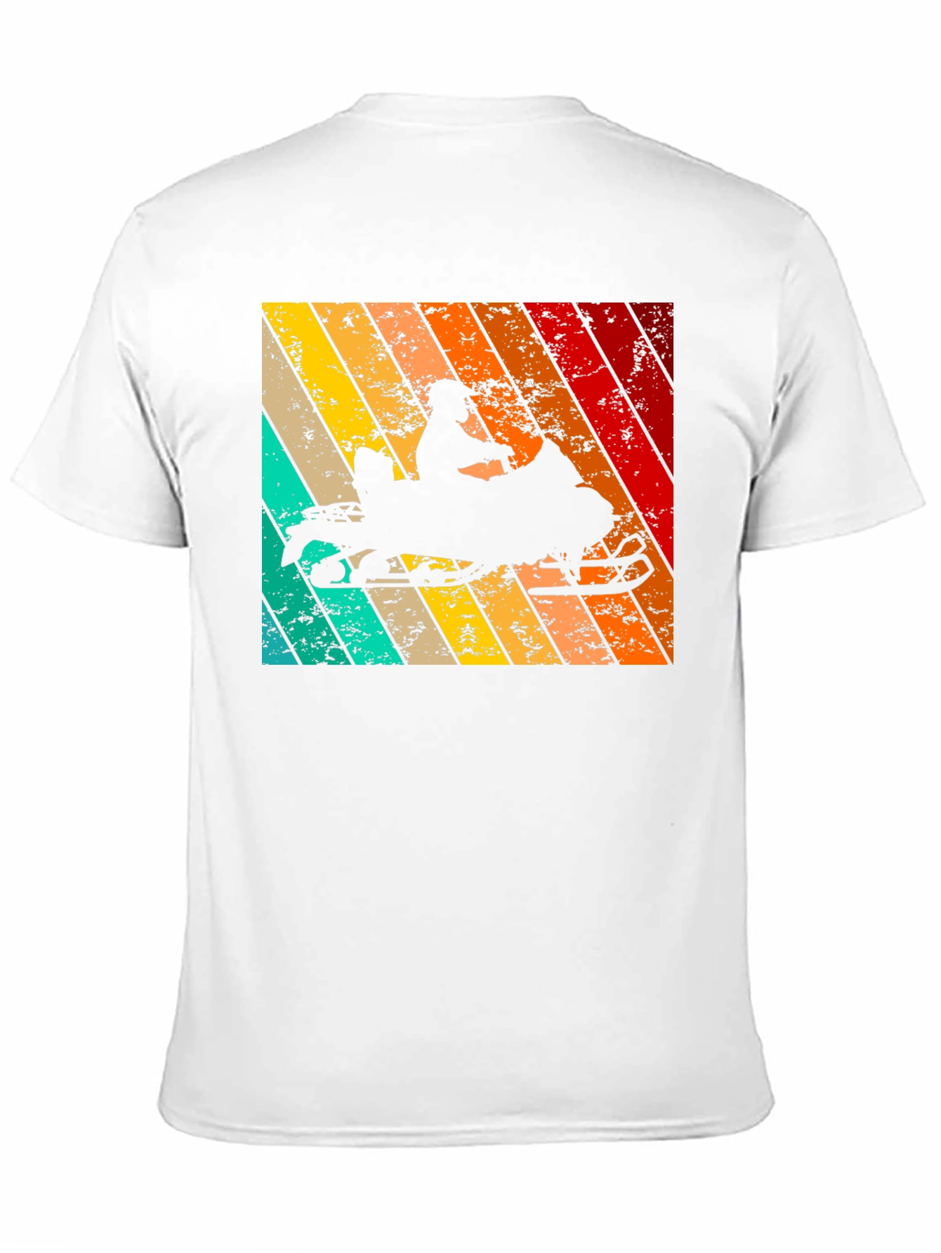 Black Retro Snowmobile T-Shirt | Vintage Style view 11