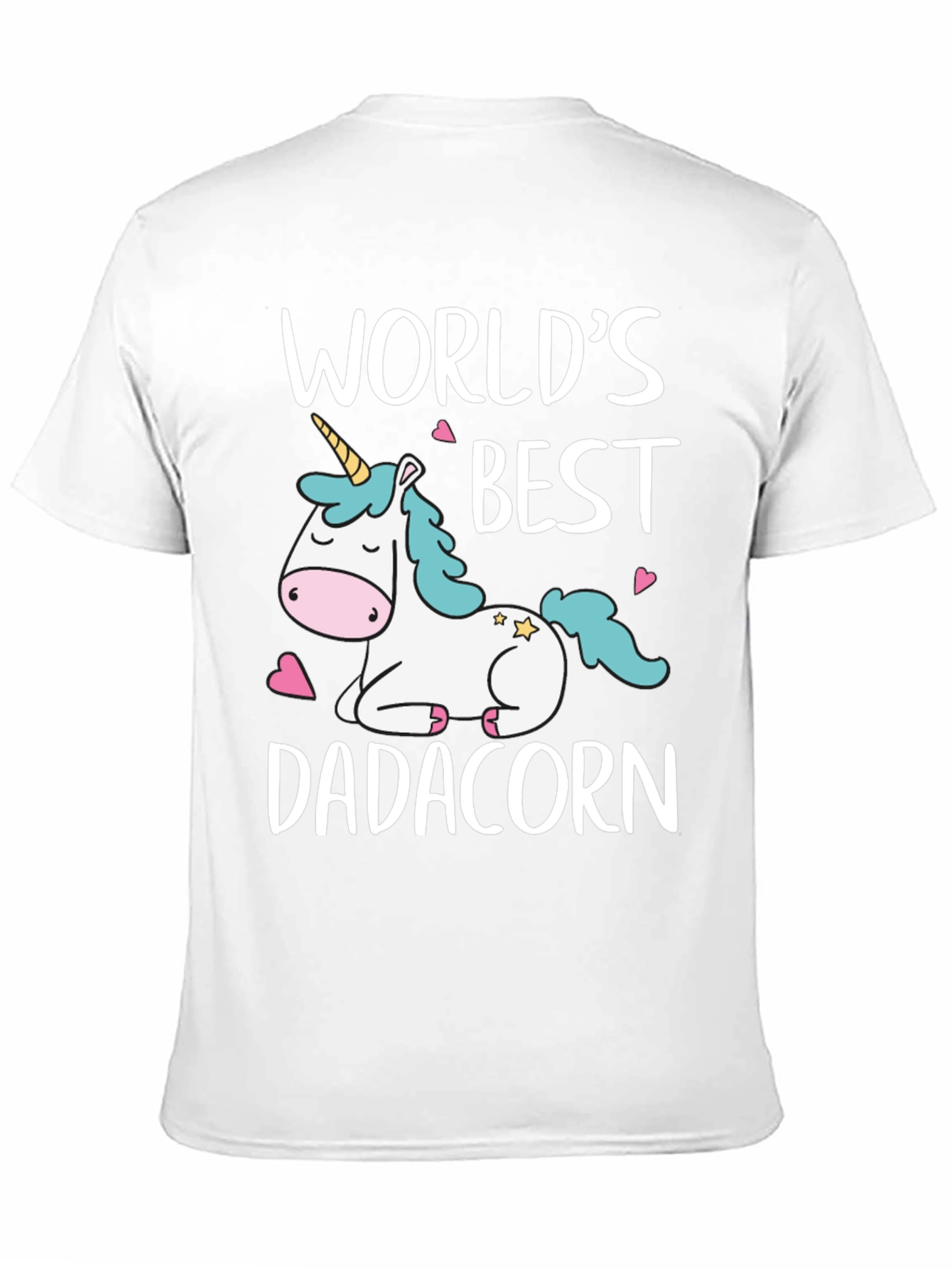 Black World's Best Dadacorn Black T-Shirt view 11