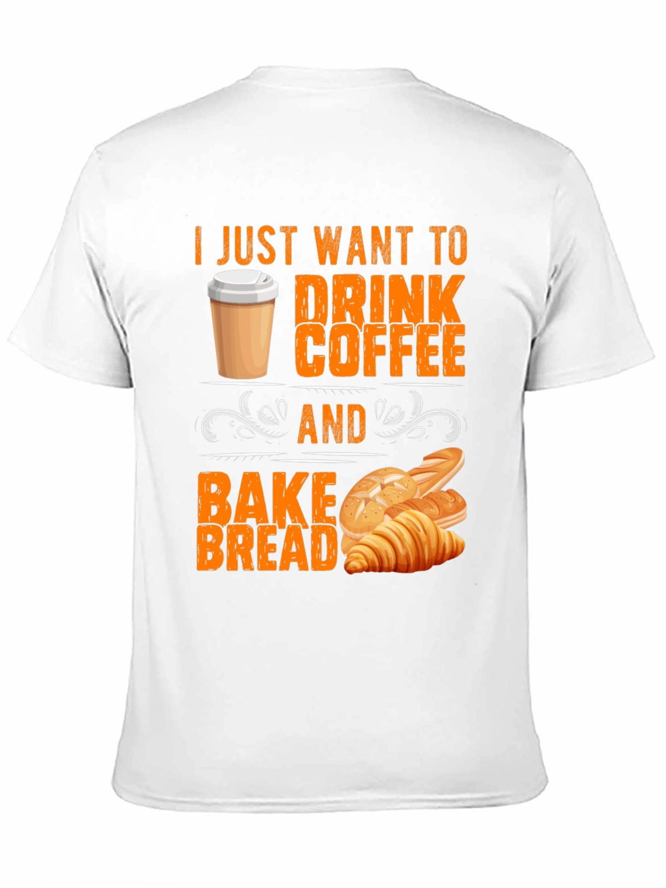 Black Coffee and Bake Bread T-Shirt view 11