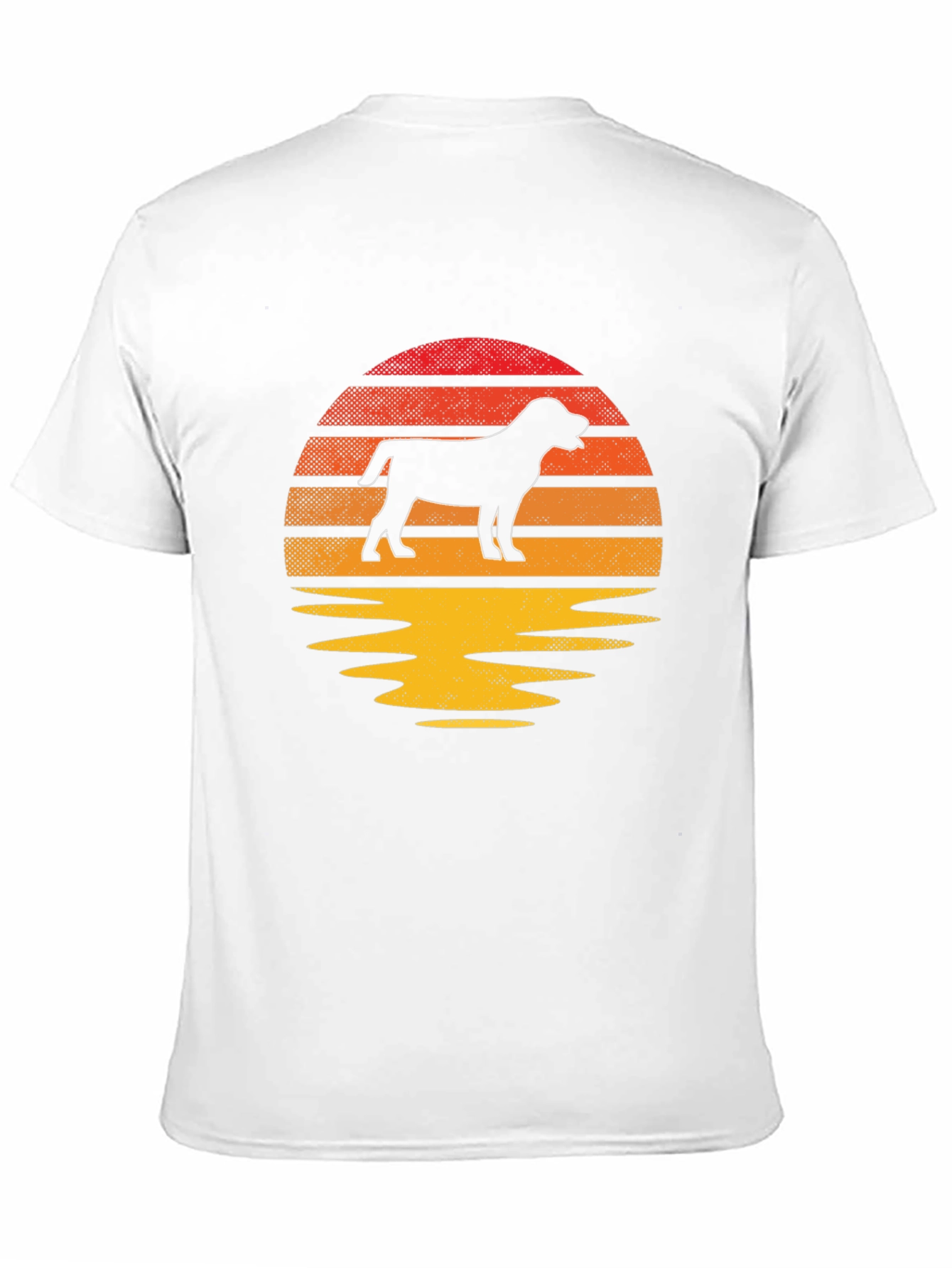 Black Dog Silhouette Sunset T-Shirt view 11