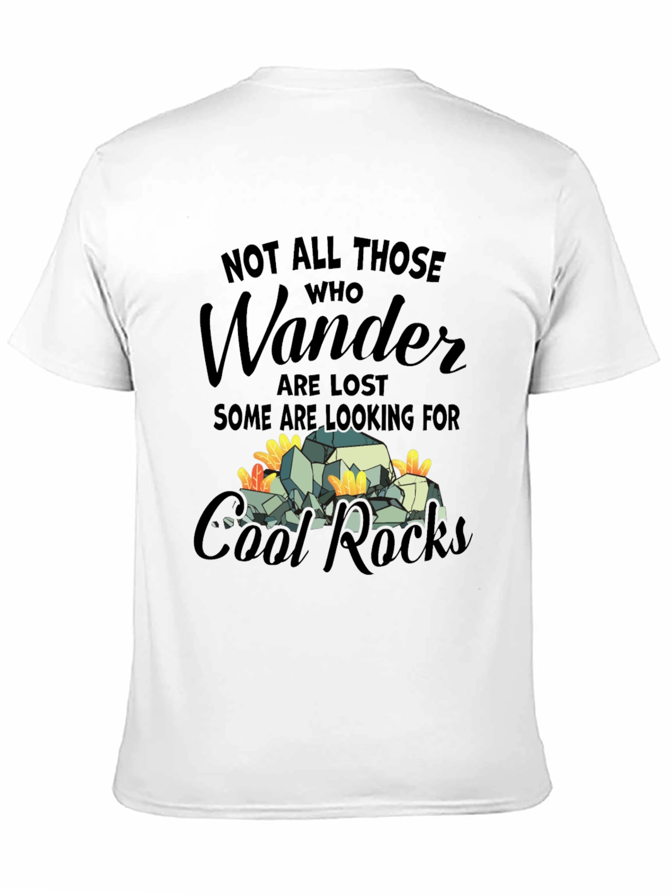 Black Wander Cool Rocks Graphic Tee view 11