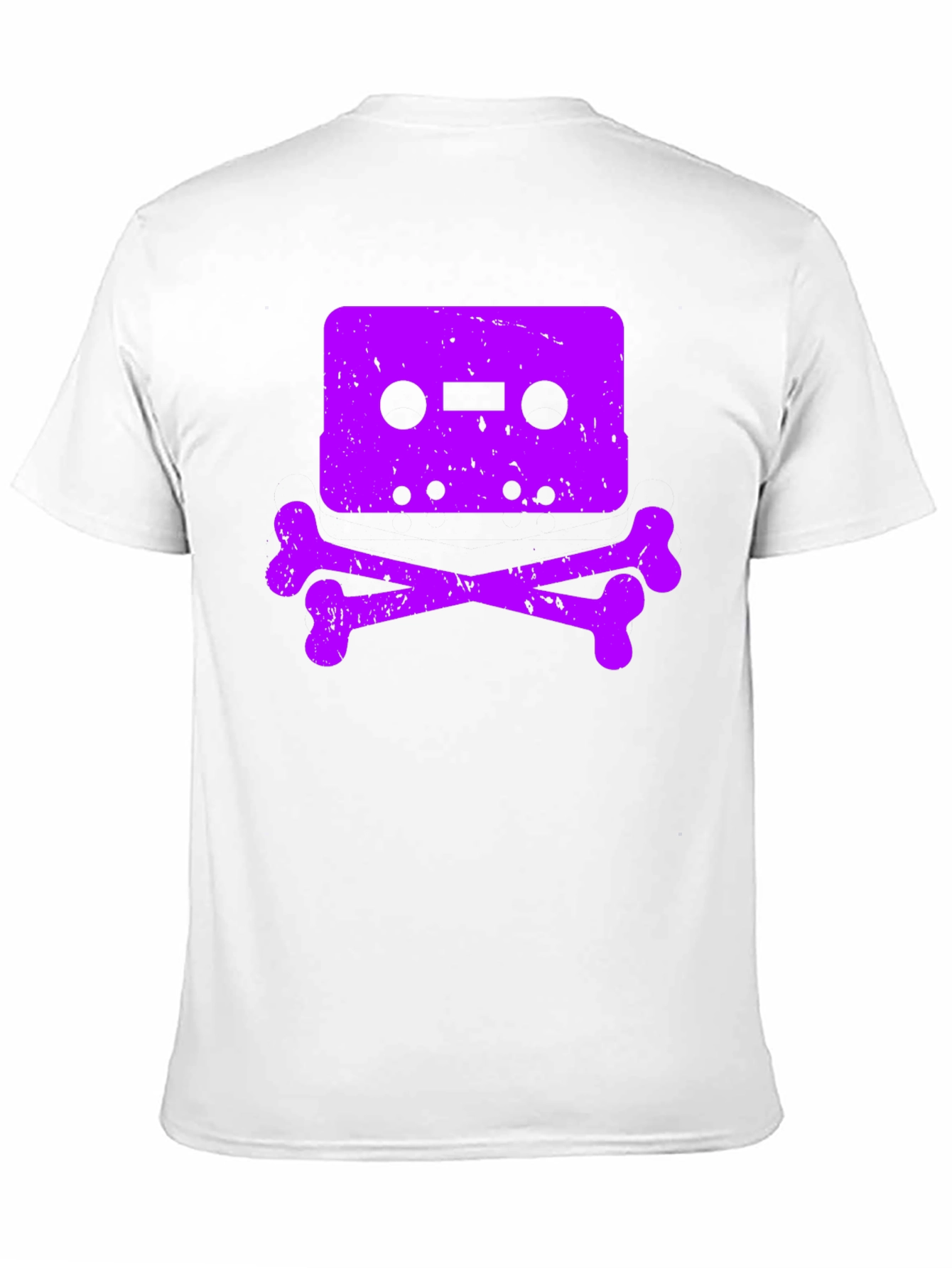 Cassette Skull Graphic T-Shirt - Vintage Retro Style - 11