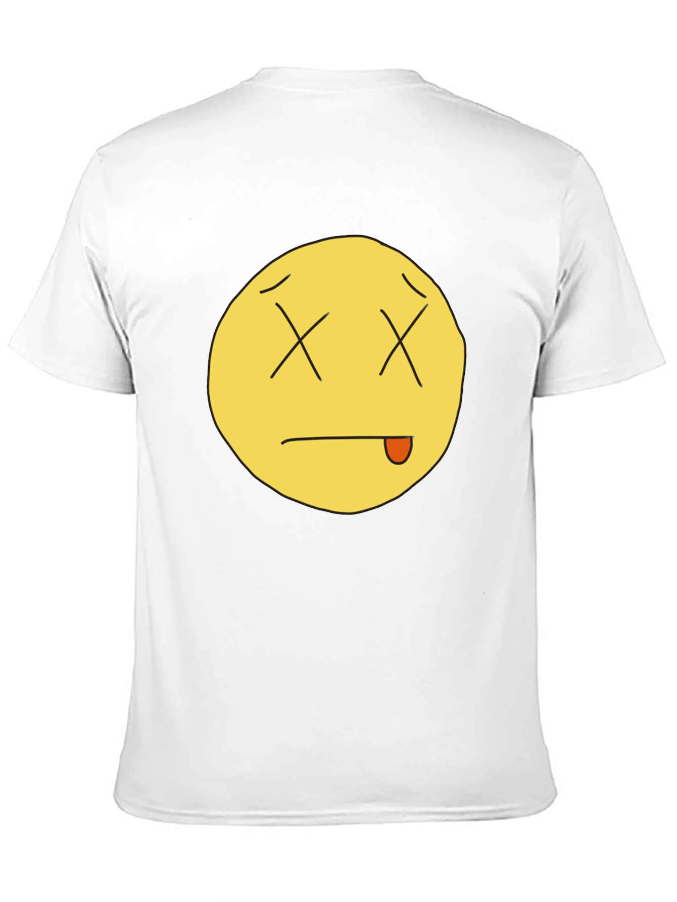 Black Funny Dead Emoji Black T-Shirt view 11