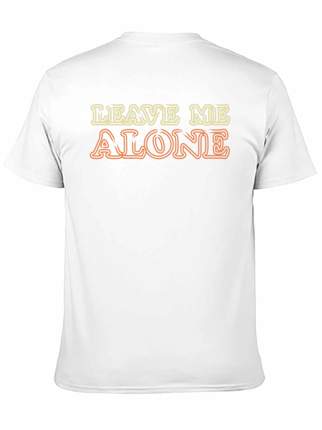 Black Leave Me Alone Graphic Tee - Mens Novelty T-Shirt view 11