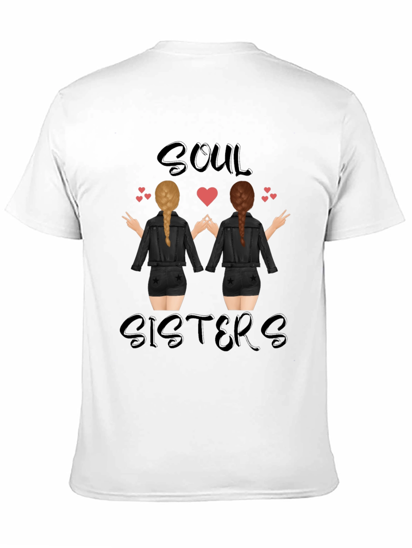 Black Soul Sisters Graphic Tee - Stylish Unisex Shirt view 11