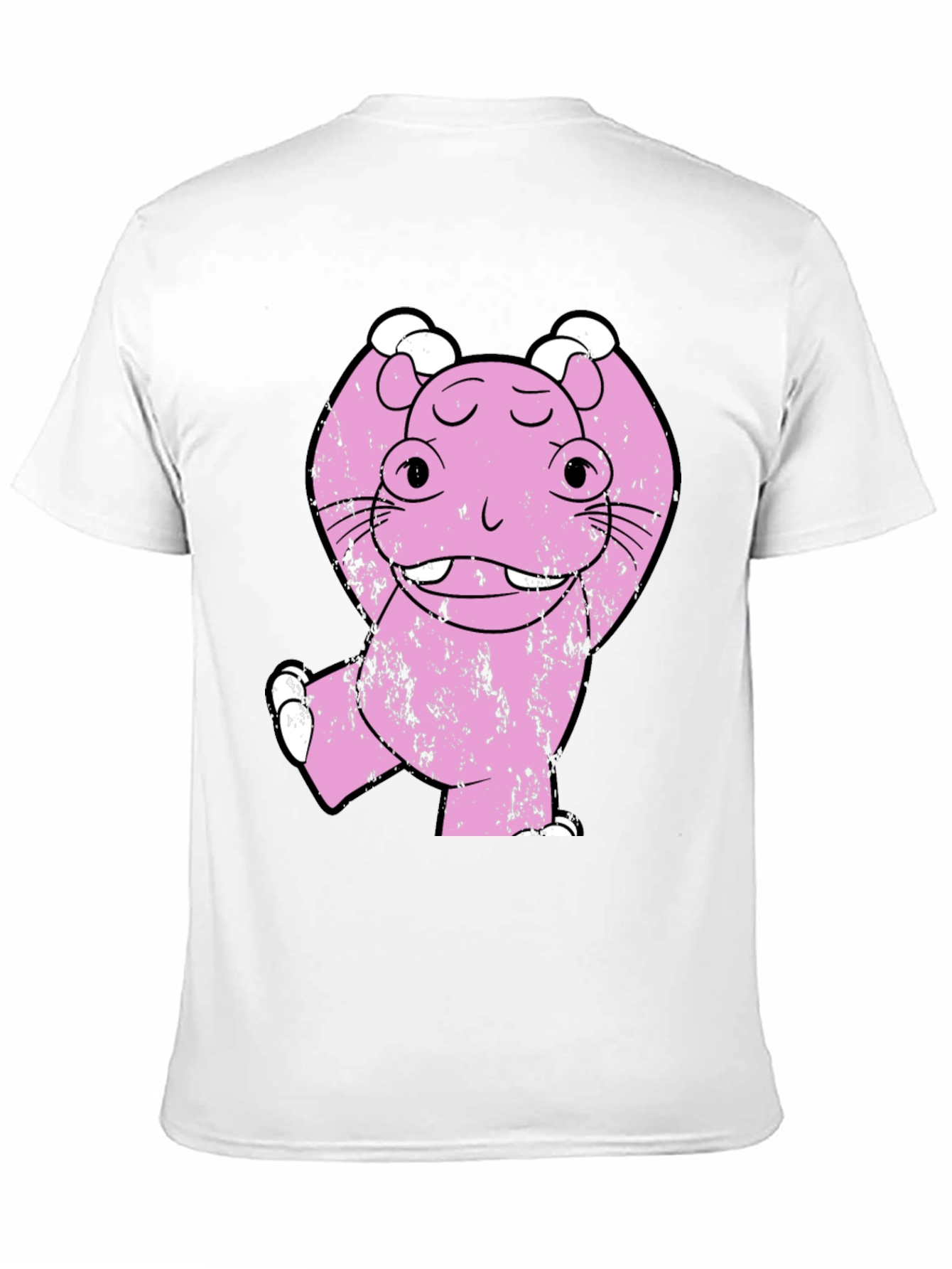 Black Pink Monster Graphic Print Tee - Men's Black T-Shirt view 11