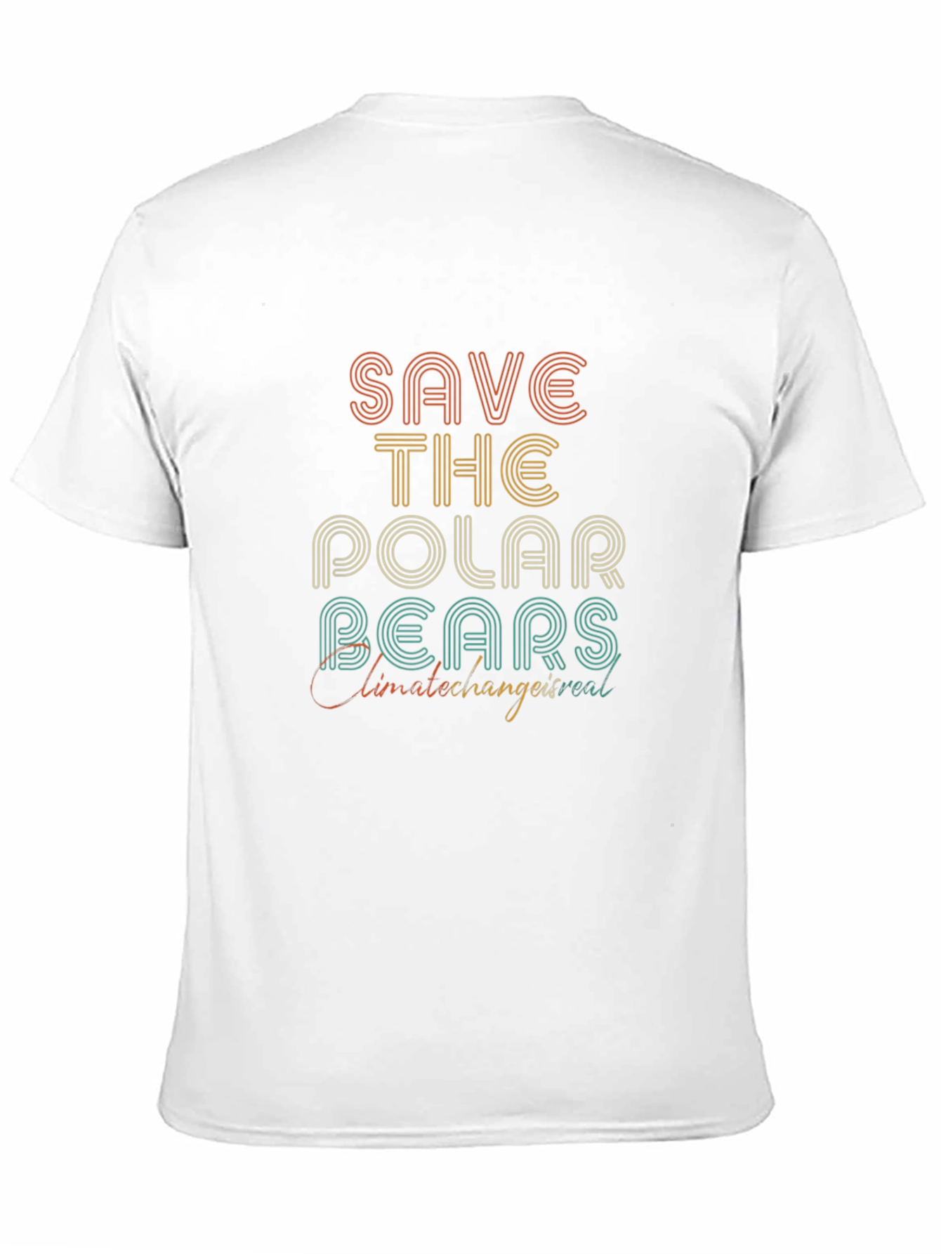 Black Save The Polar Bears Graphic Tee view 11