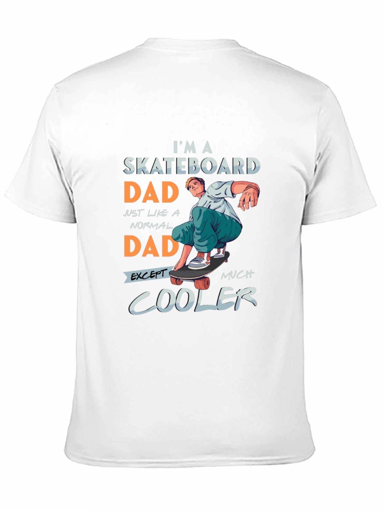 Black Skateboard Dad Graphic Tee - Cool Dad Style view 11