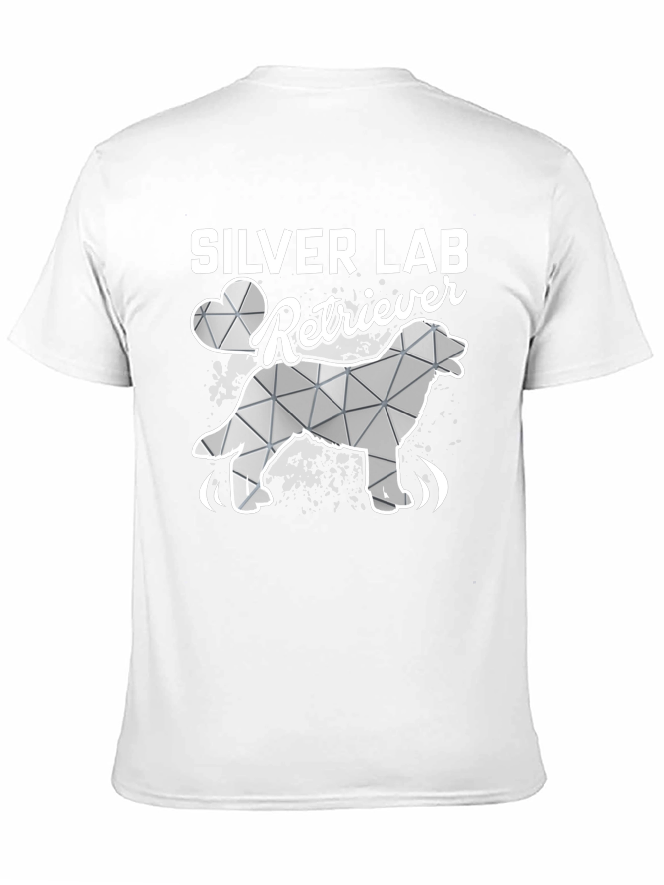 Black Silver Lab Retriever Graphic T-Shirt view 11