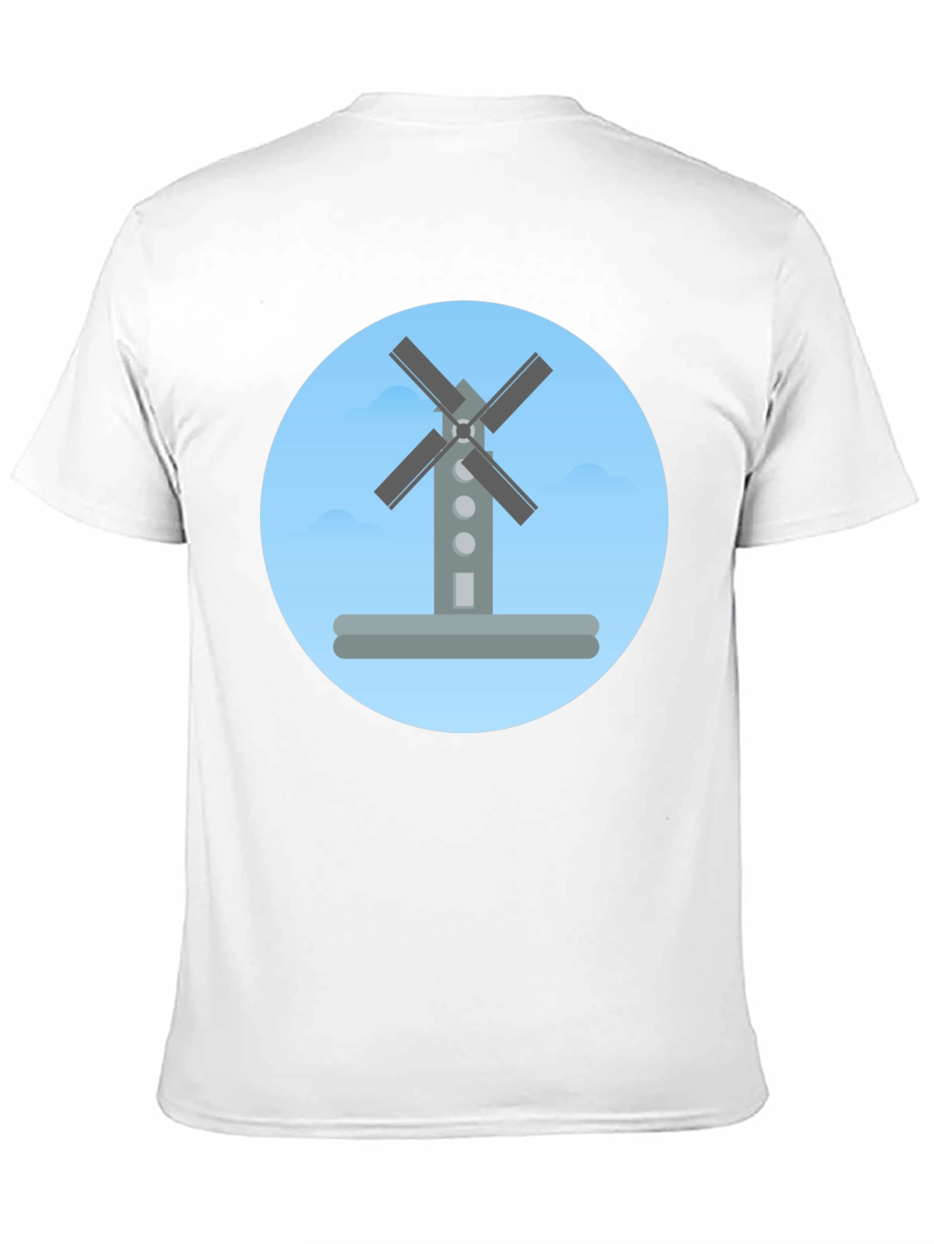 Black Windmill Graphic Tee -  Modern, Stylish, Casual view 11