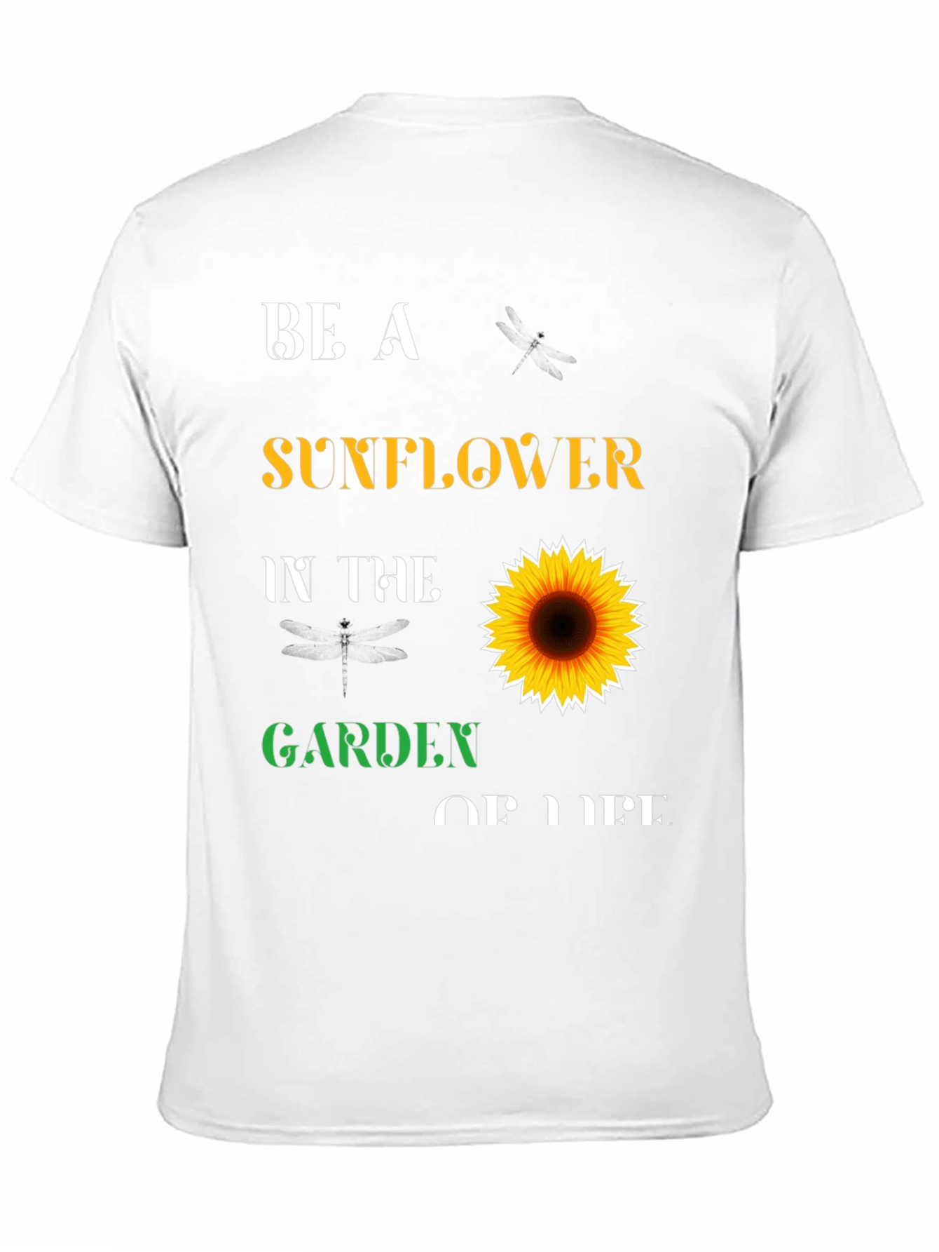 Black Be a Sunflower T-Shirt - Inspirational Graphic Tee view 11