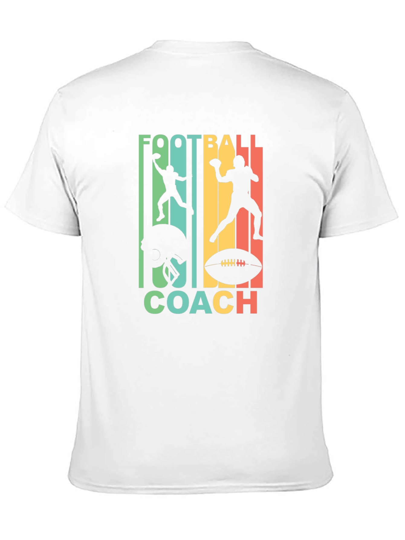 Black Football Coach Graphic Tee - Retro Design view 11