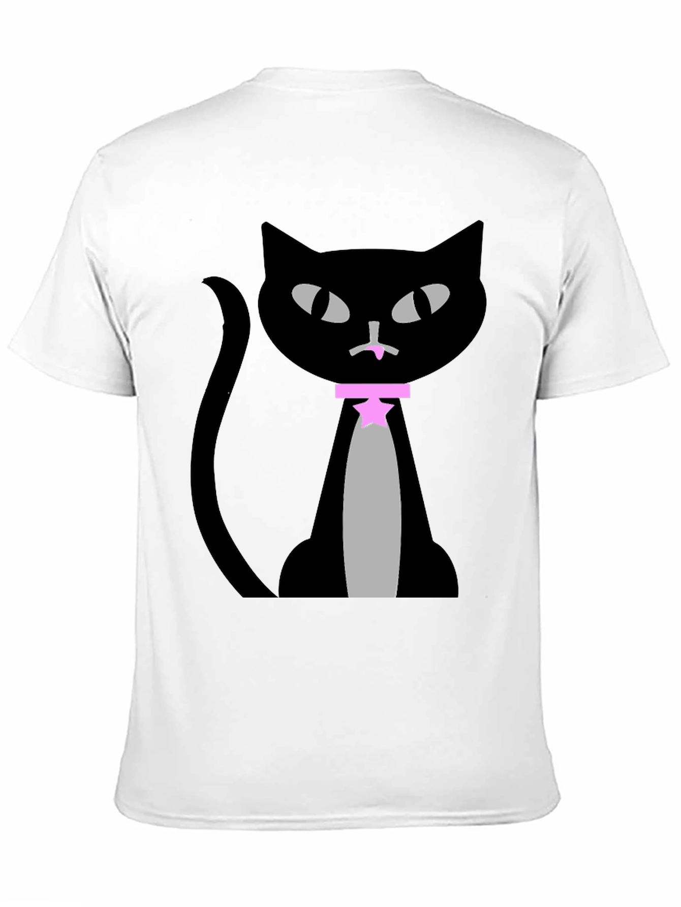 Black Cool Cat Graphic Tee view 11
