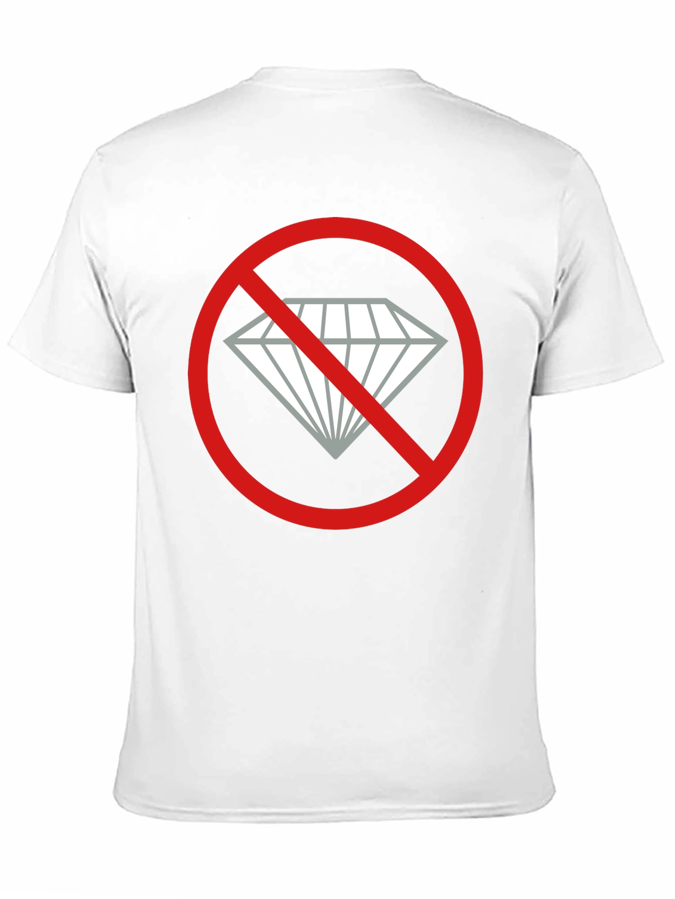 Black No Diamonds Graphic Tee - Black Cotton T-Shirt view 11