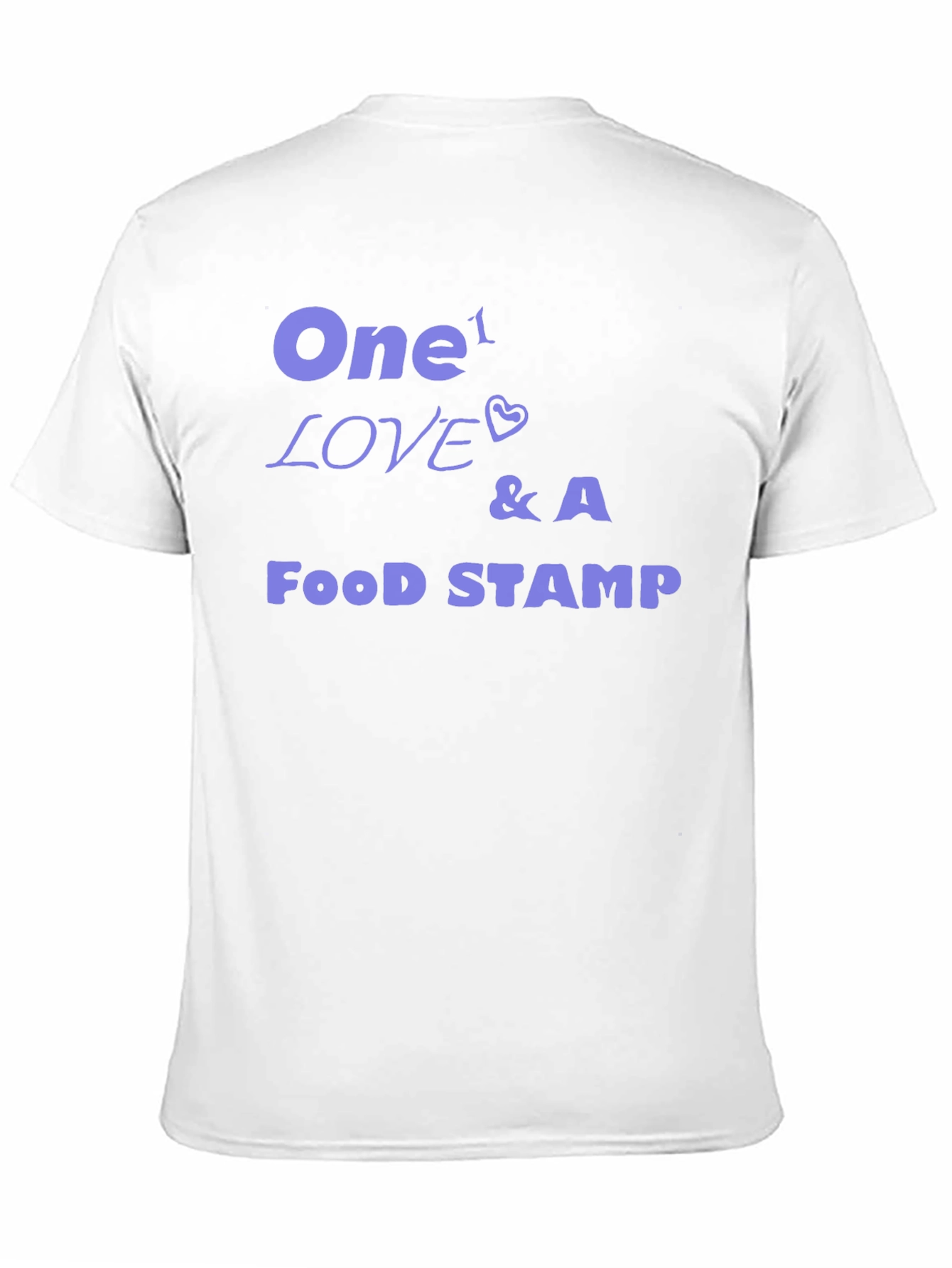 Black One Love & A Food Stamp Graphic Tee view 11