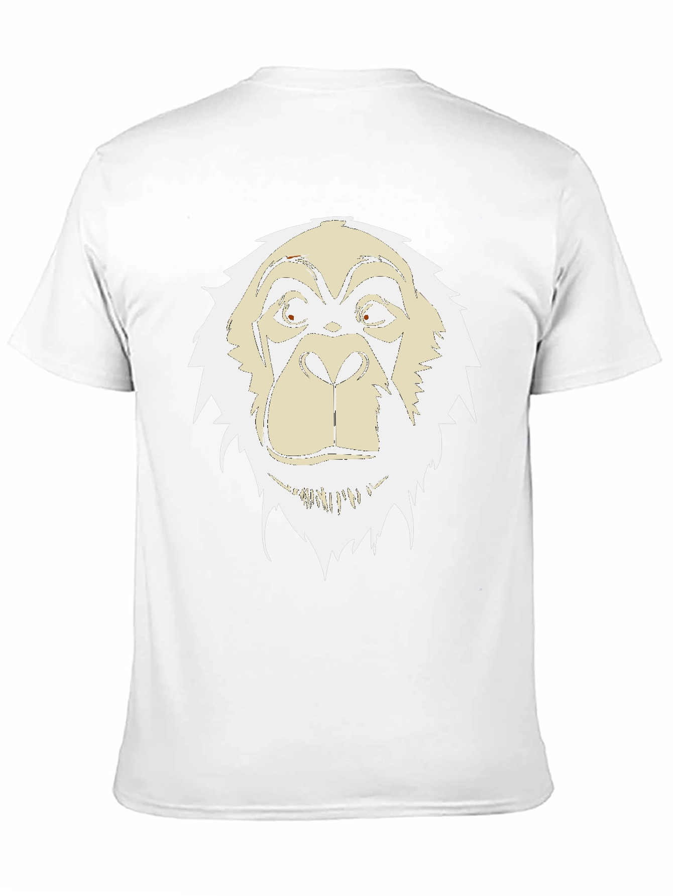 Black Unique Gorilla Graphic Print Black T-Shirt view 11