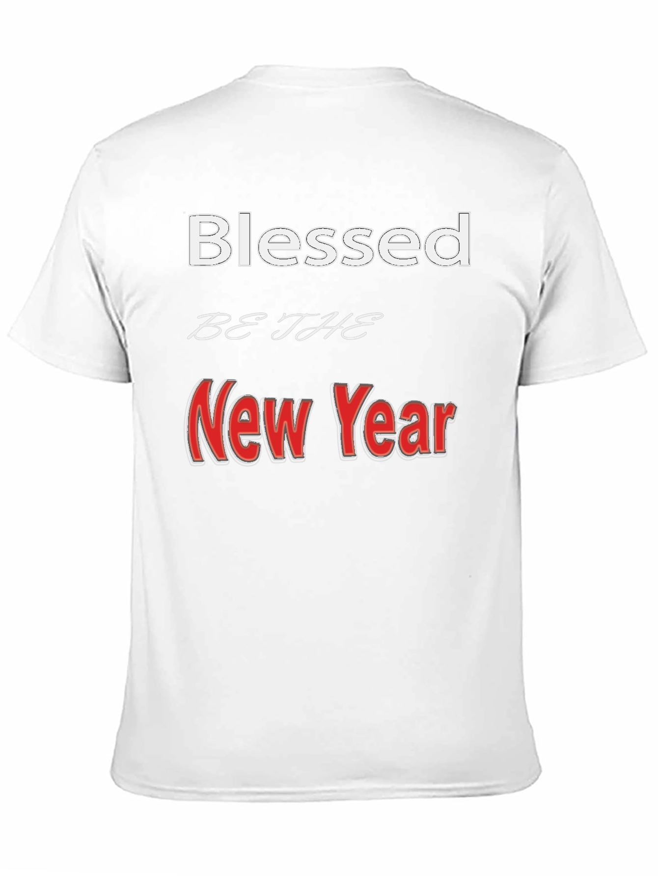 Black Blessed New Year Graphic Tee - Stylish Holiday Apparel view 11