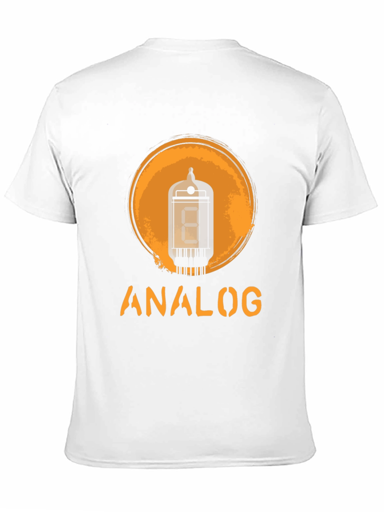 Black Analog Tube T-Shirt - Vintage Design view 11