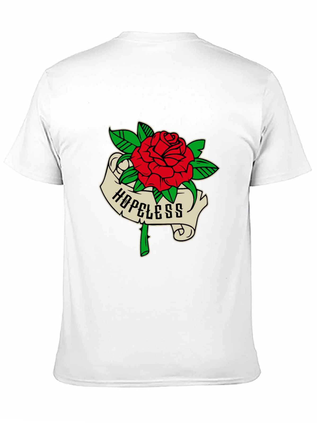 Black Hopeless Rose Graphic Tee - Black Casual Shirt view 11