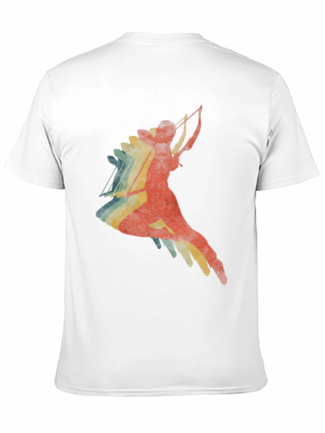 Black Retro Archer T-Shirt - Vintage Style Archery Tee view 11