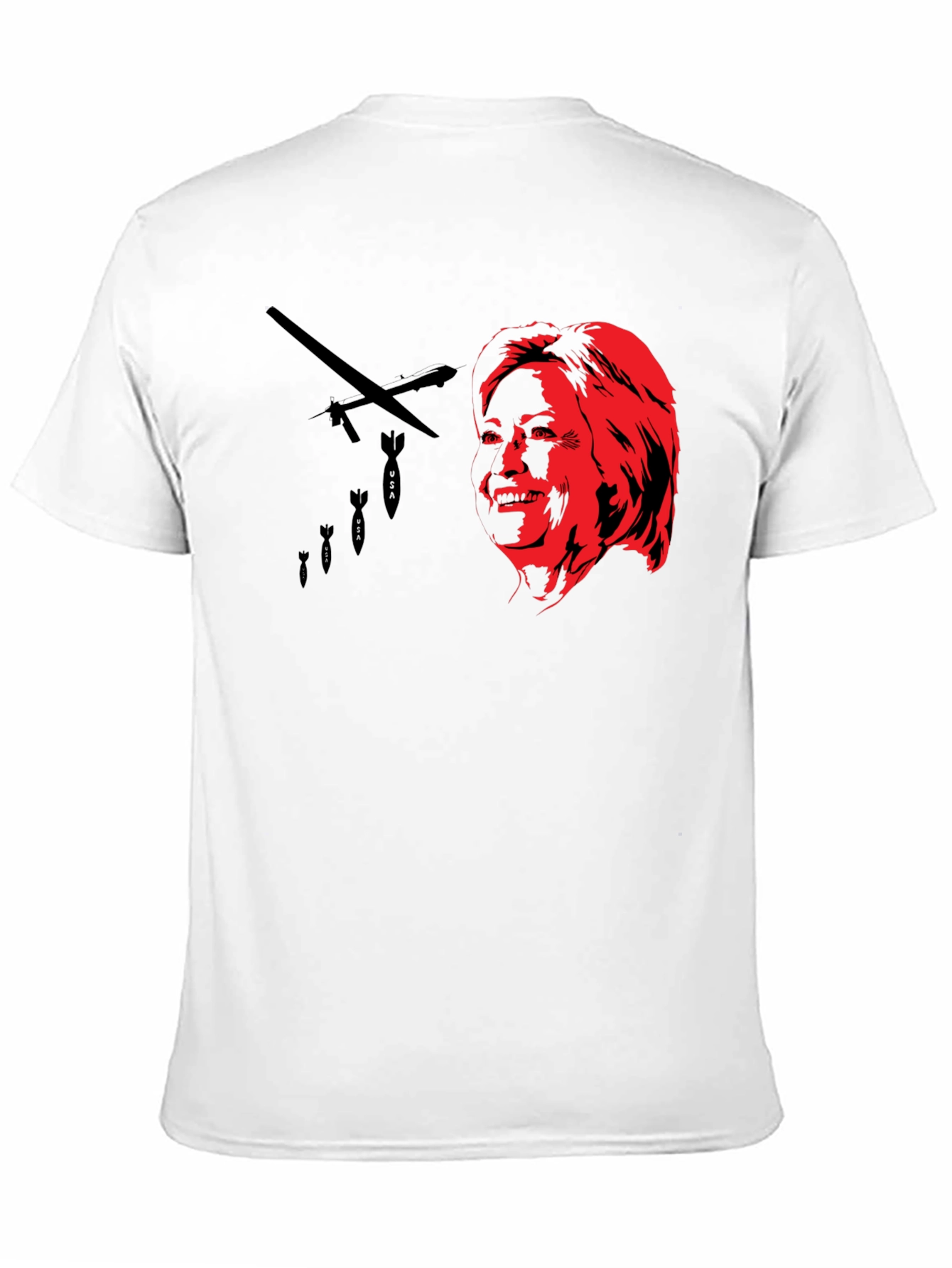 Black Provocative Graphic Print Tee view 11