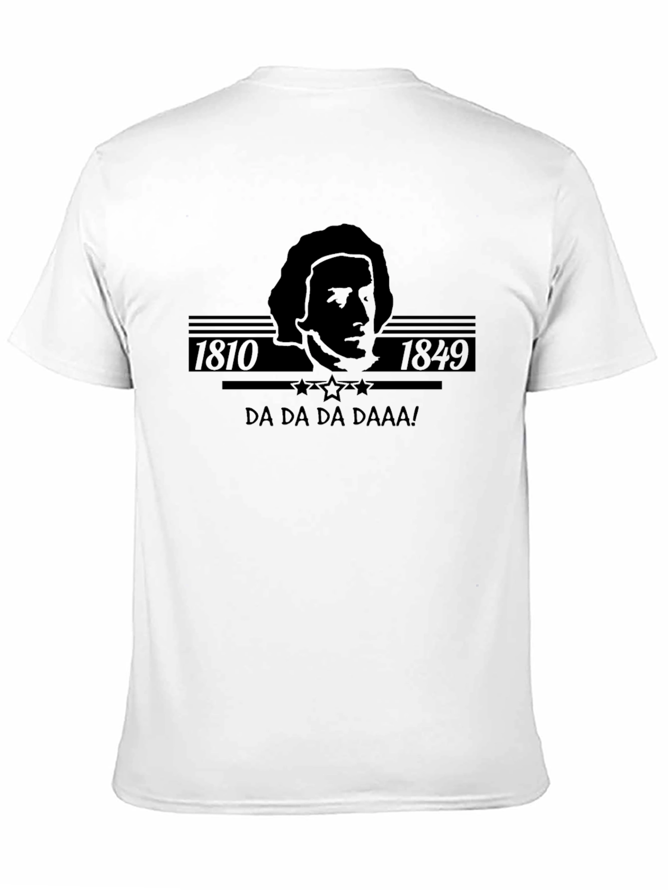 Black Ludwig van Beethoven T-Shirt - Da Da Da DAAA! view 11