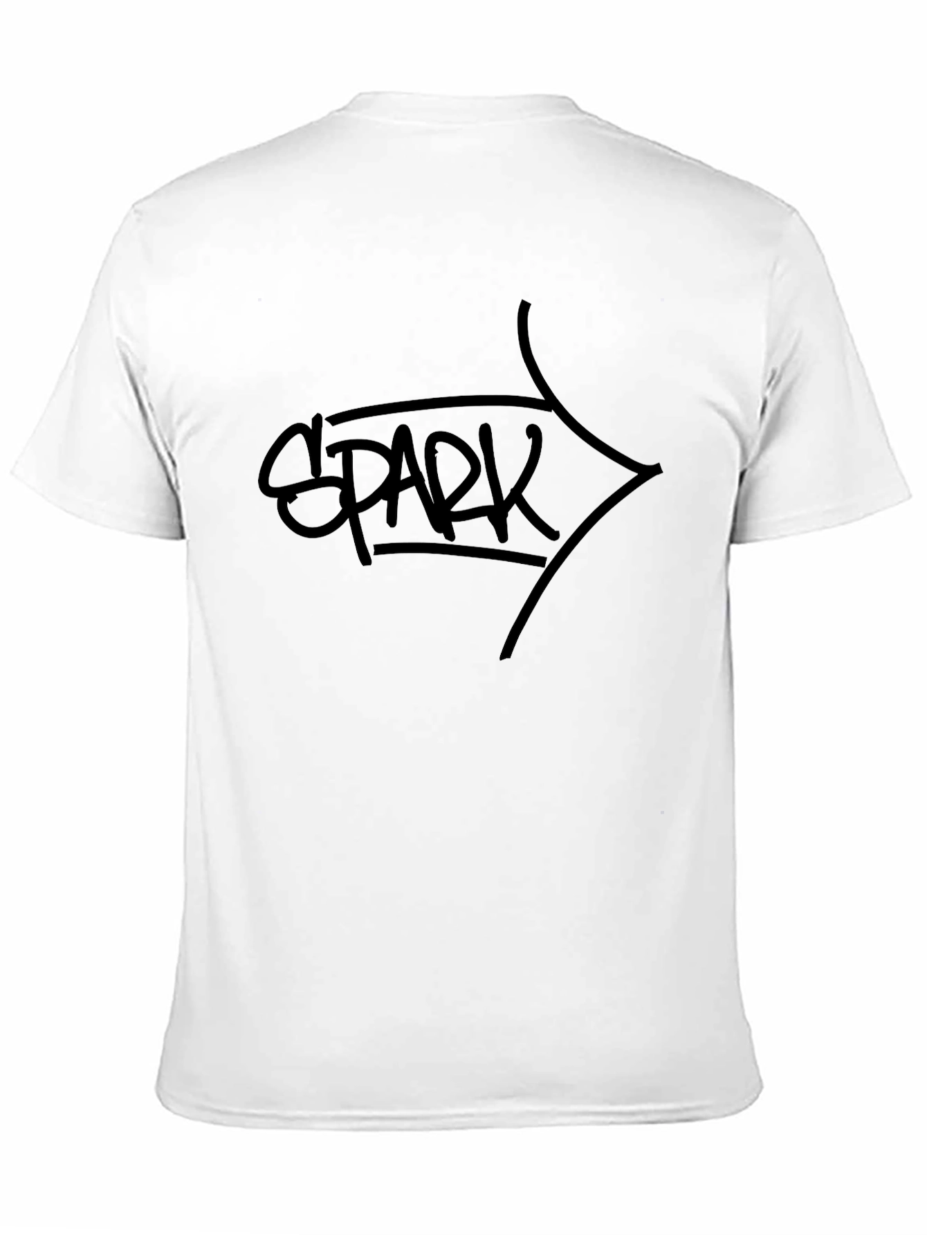 Black Black SPARK Graphic Tee - Stylish Men's Casual T-Shirt view 11