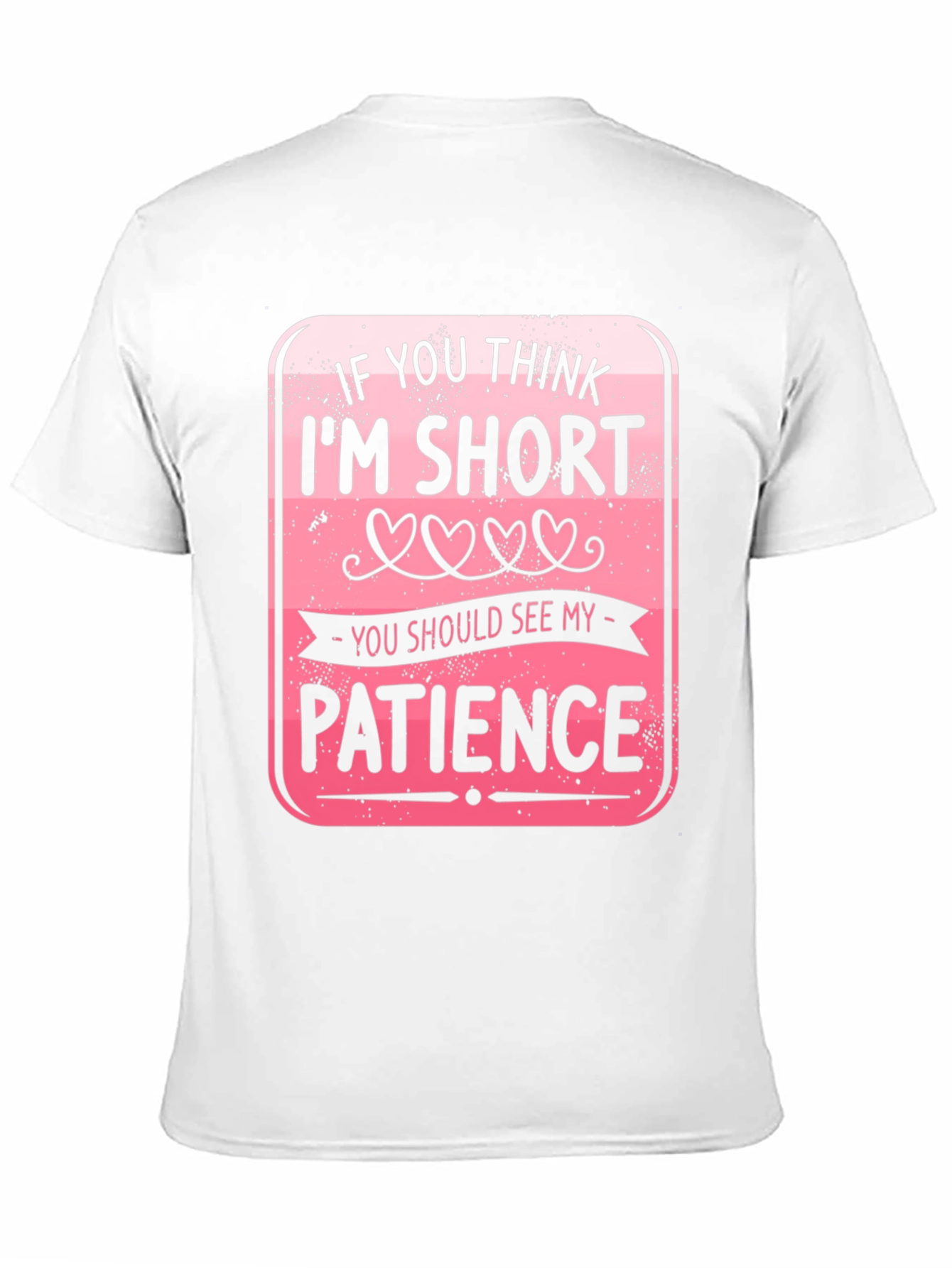 Black Funny Short Patience Graphic T-Shirt view 11