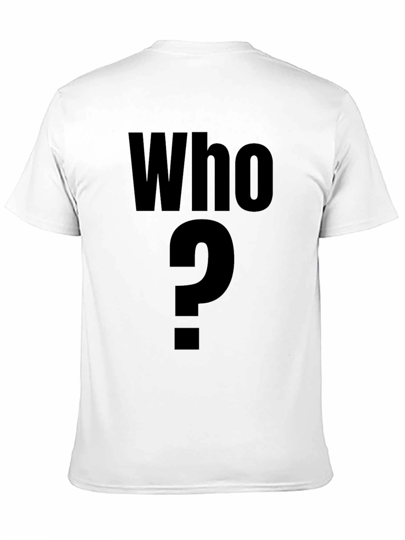 Black Who? Graphic T-Shirt - Men's Black Crew Neck Tee view 11