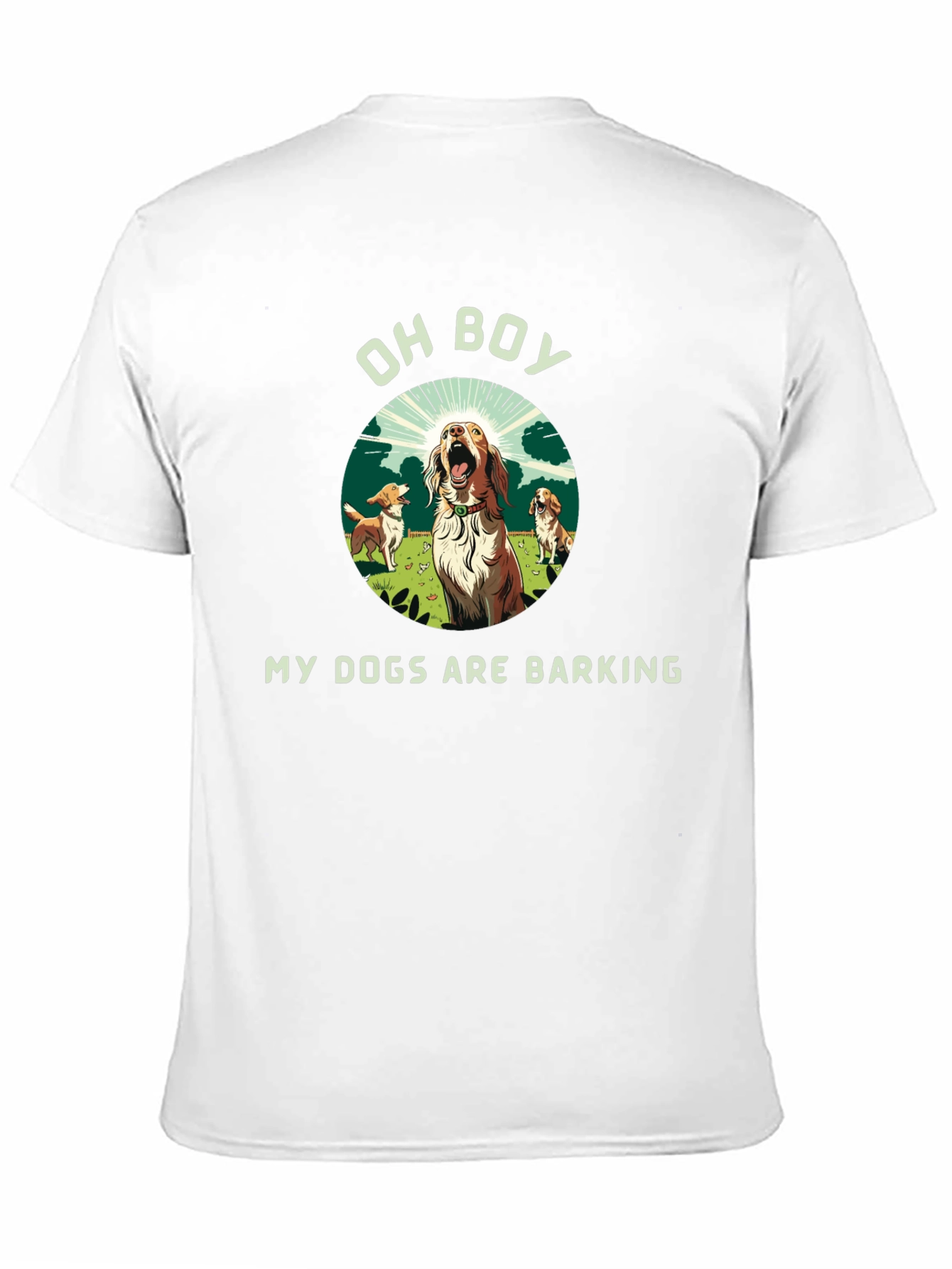 Black Funny "My Dogs Are Barking" Graphic Tee view 11