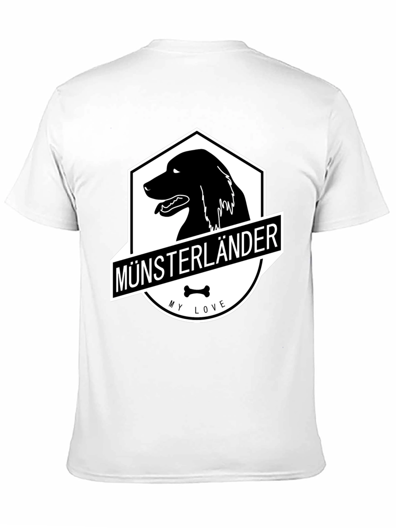 Black Münsterländer Dog T-Shirt - My Love Black Tee view 11