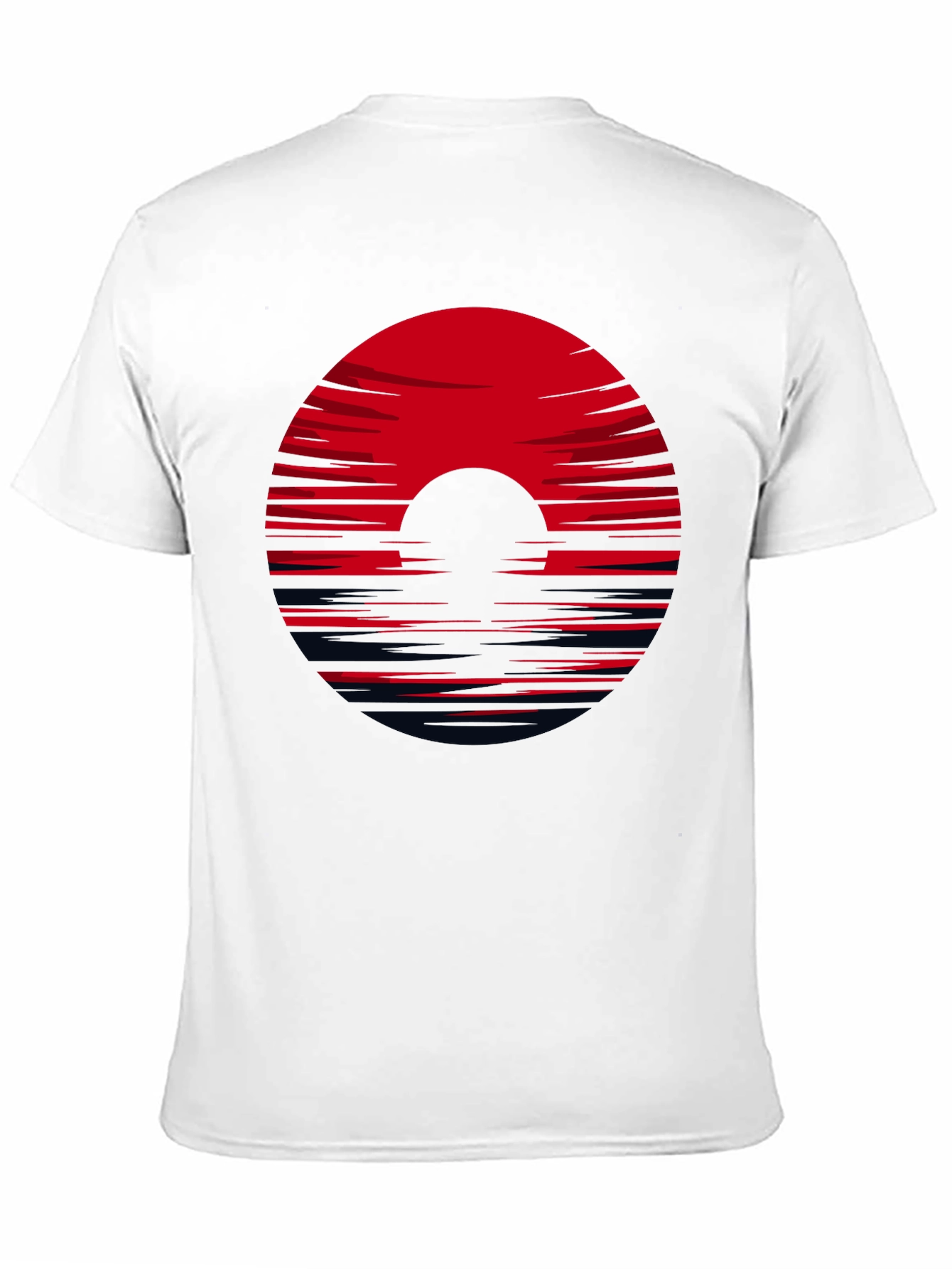 Black Red Horizon Black Tee view 11