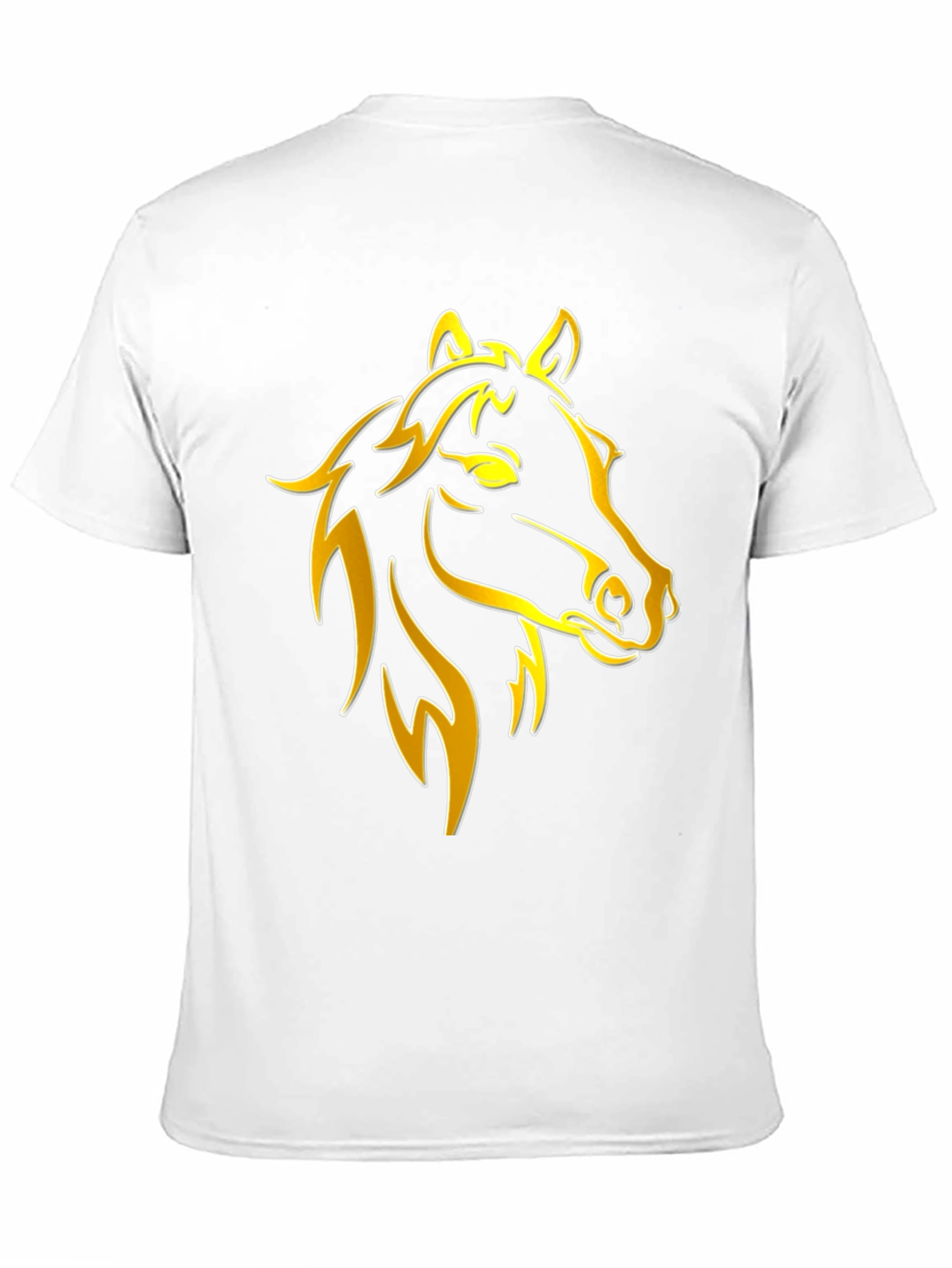 Black Golden Horse Graphic Tee - Stylish Black T-Shirt view 11