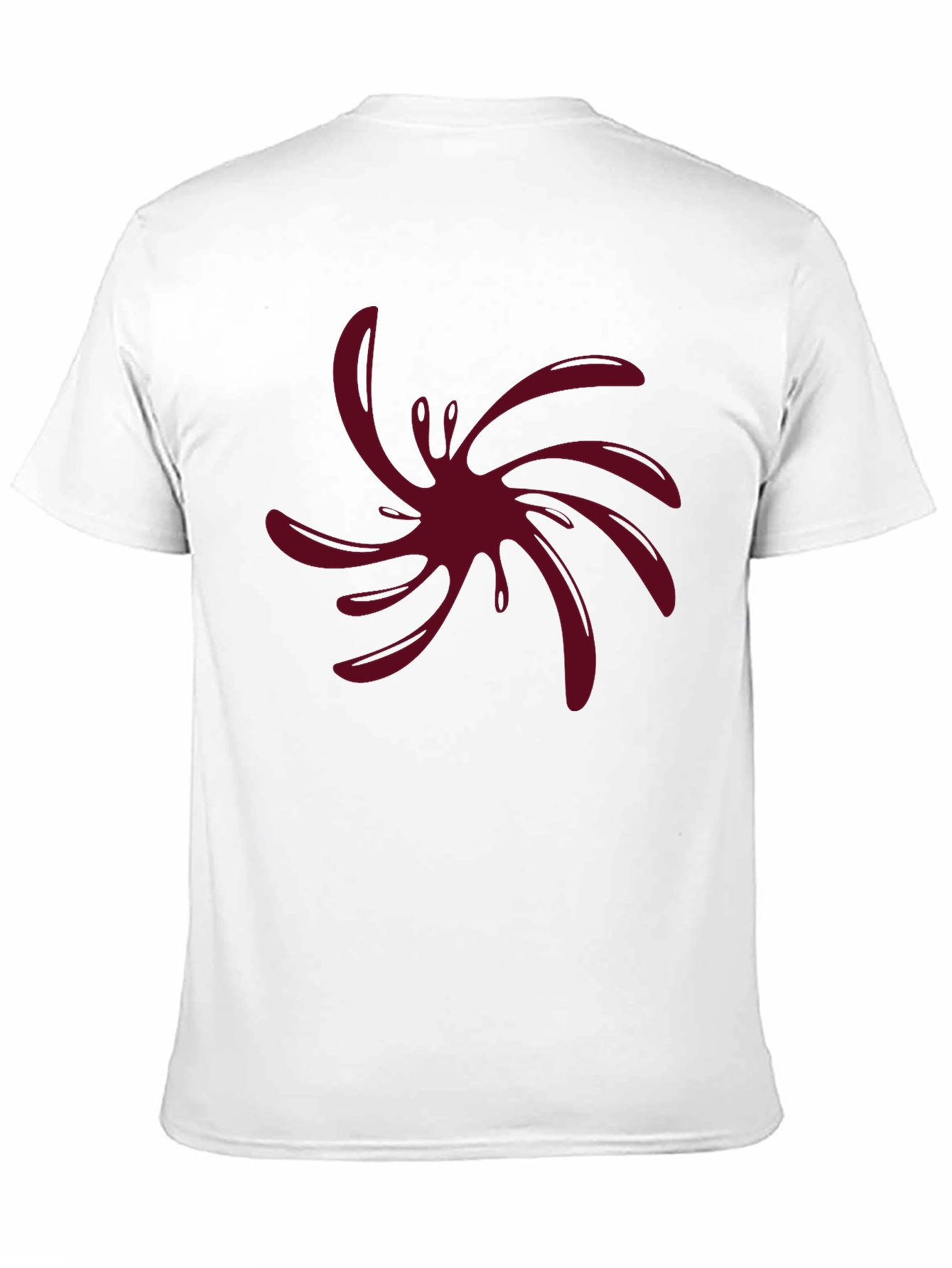 Black Abstract Splatter Graphic Tee - Modern Design view 11