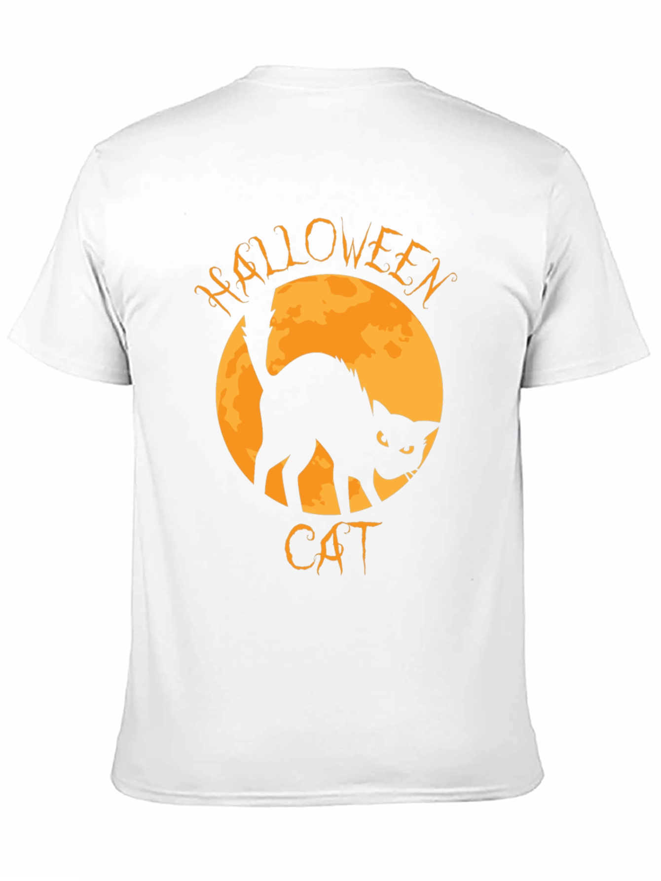 Black Halloween Cat T-Shirt view 11