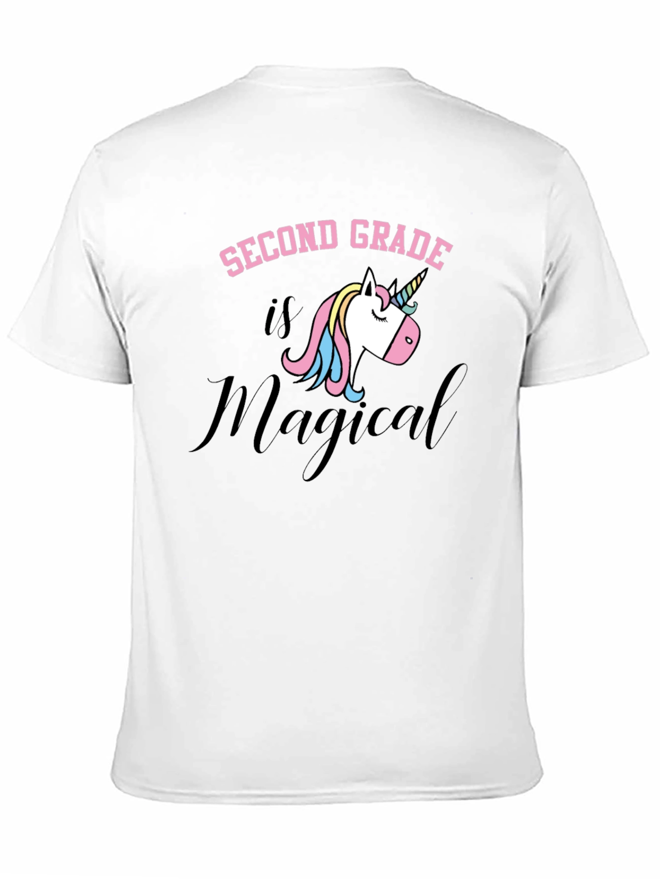 Black Second Grade Magical Unicorn T-Shirt view 11
