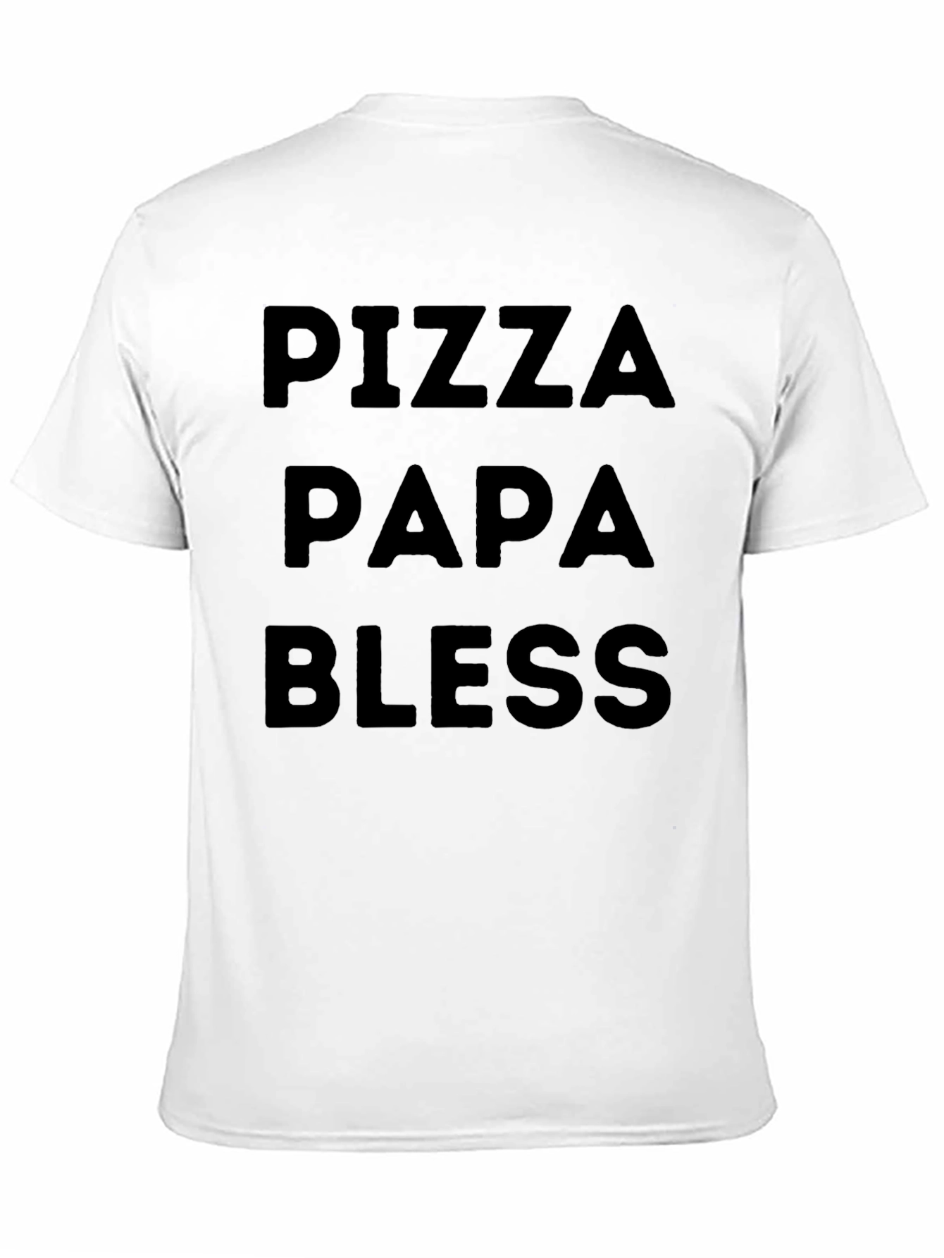 Black Pizza Papa Bless Black T-Shirt view 11