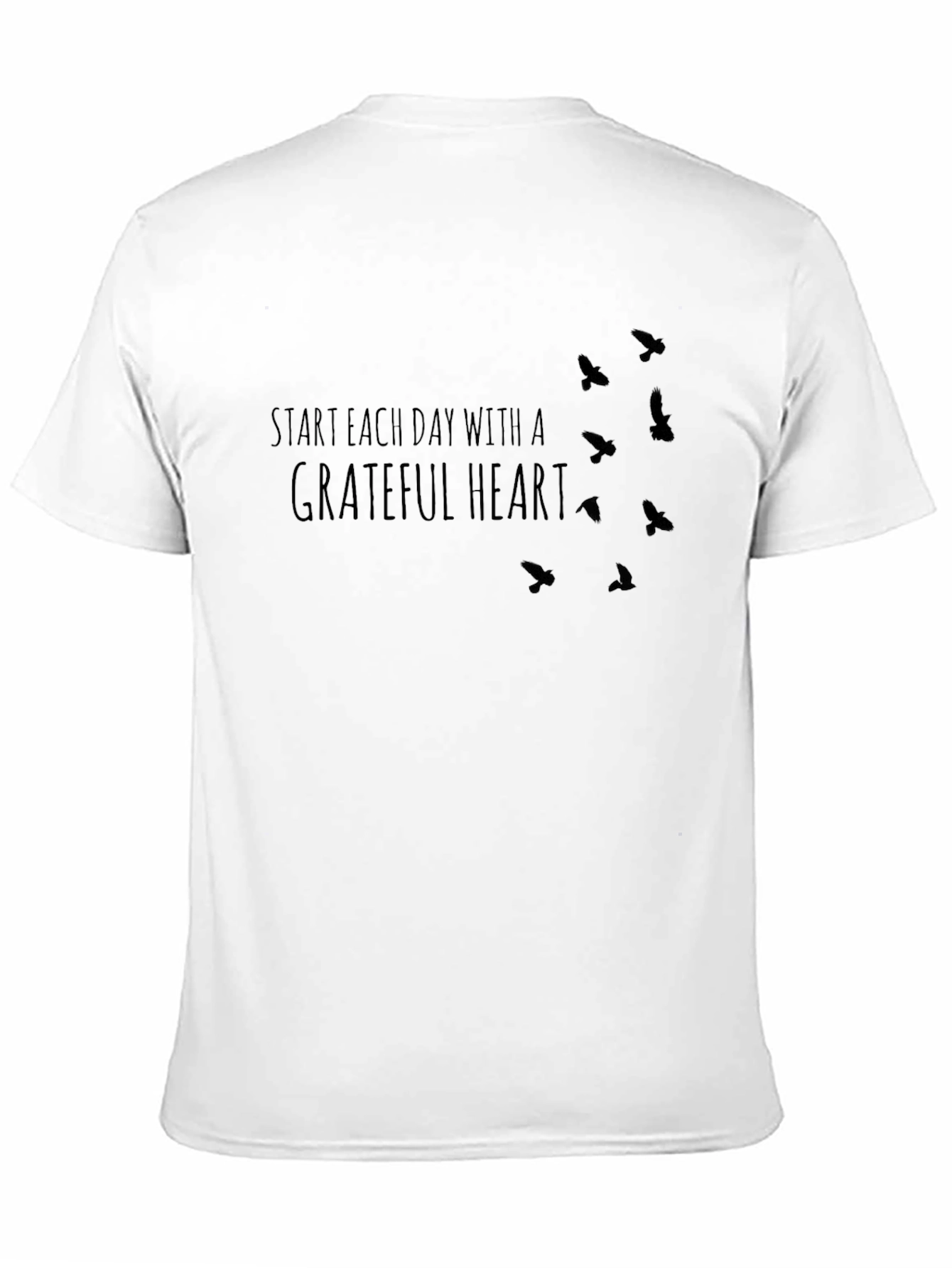 Black Grateful Heart Graphic Tee - Everyday Comfort view 11