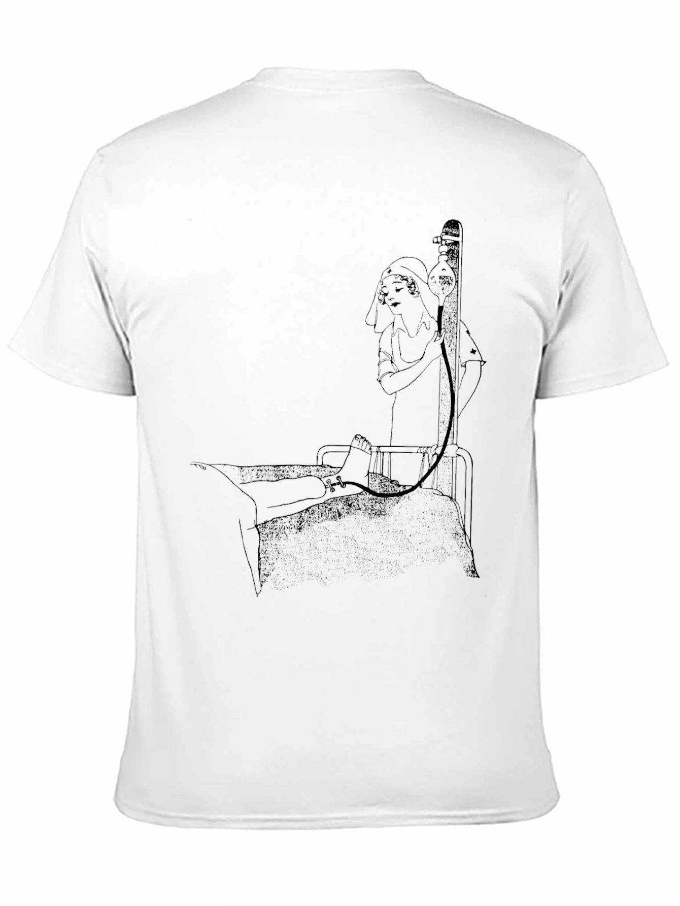 Black Unique Graphic Print Black T-Shirt view 11