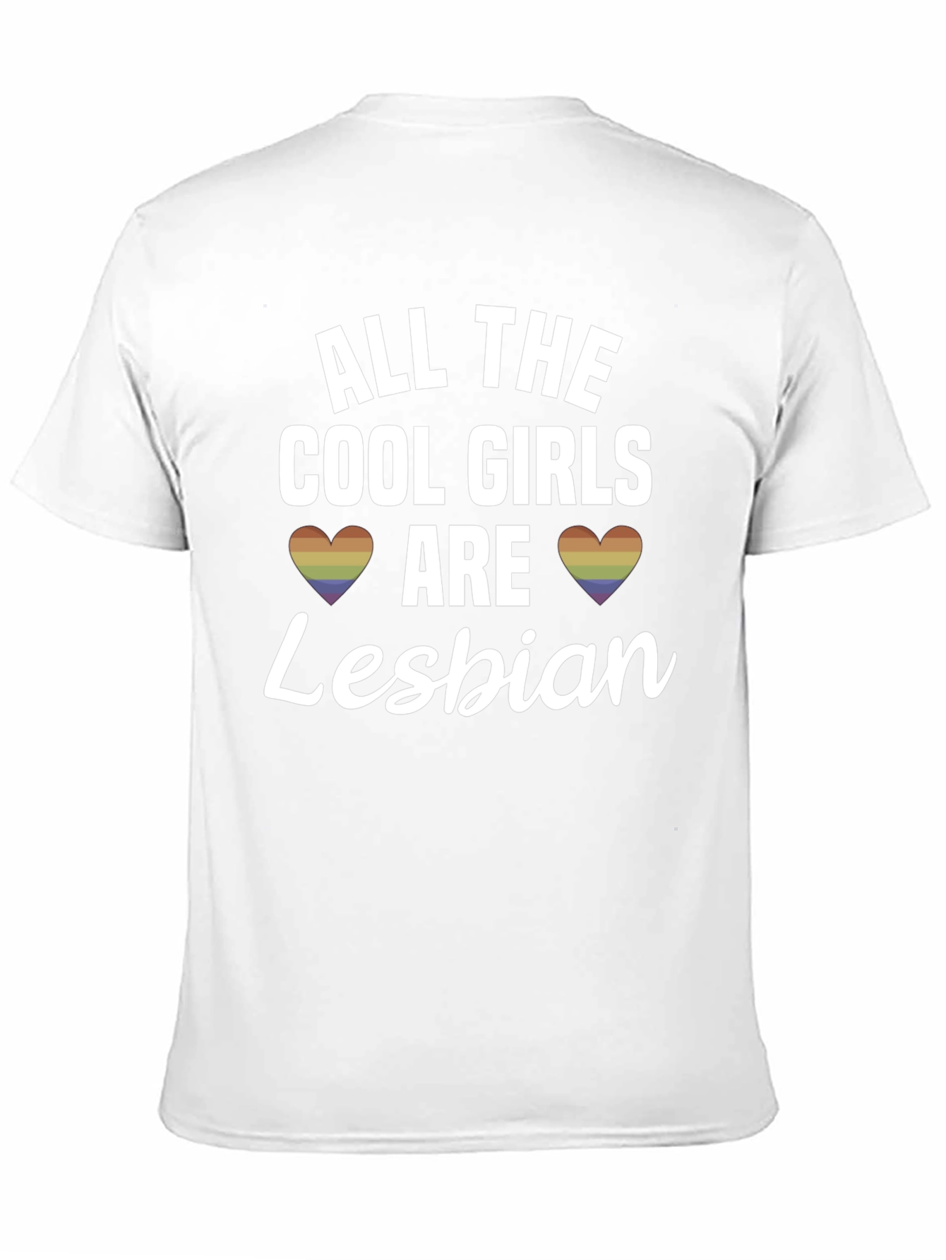 Black Cool Girls Lesbian T-Shirt - Pride Apparel view 11