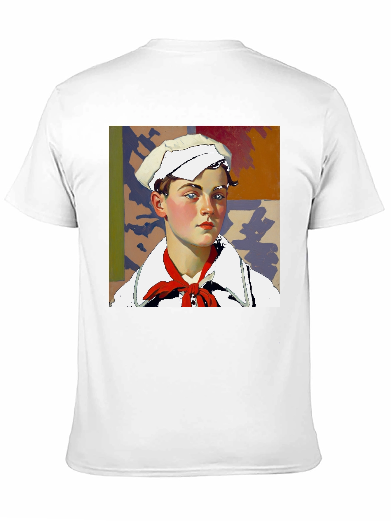 Black Sailor Portrait Tee - Unique Graphic Print view 11