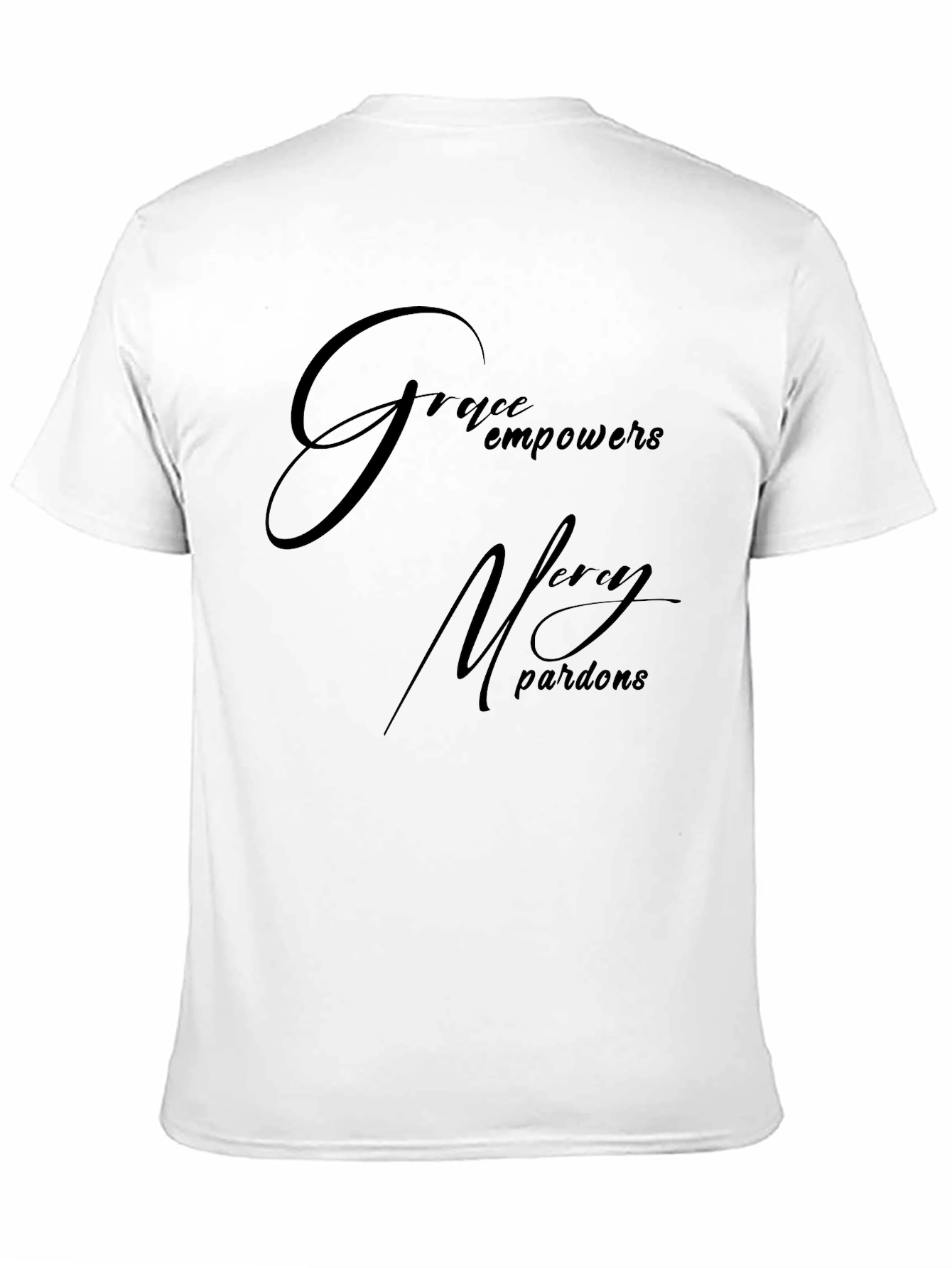 Black Grace Empowers Men's Black T-Shirt view 11