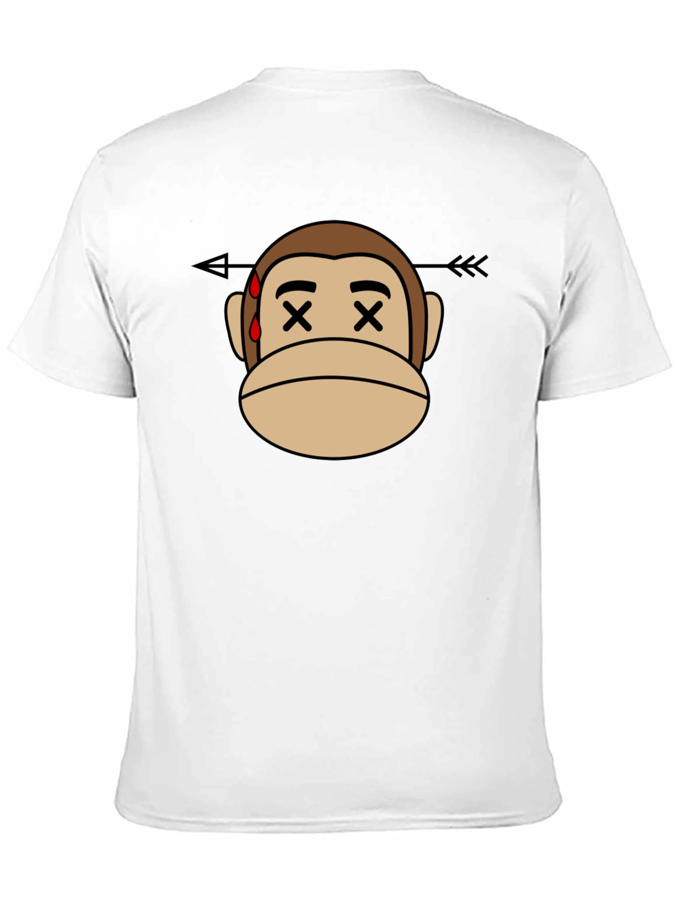 Black Monkey Arrow T-Shirt - Black Cotton Tee view 11