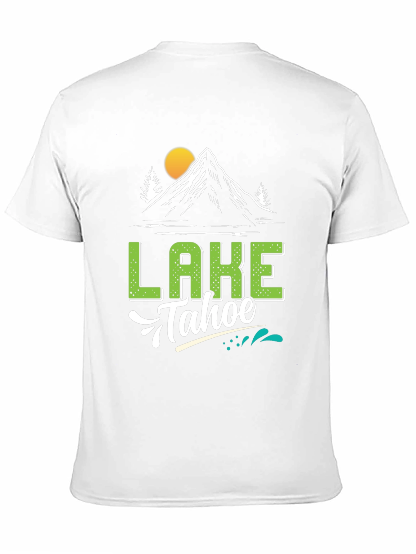 Black Lake Tahoe Black Graphic Tee view 11