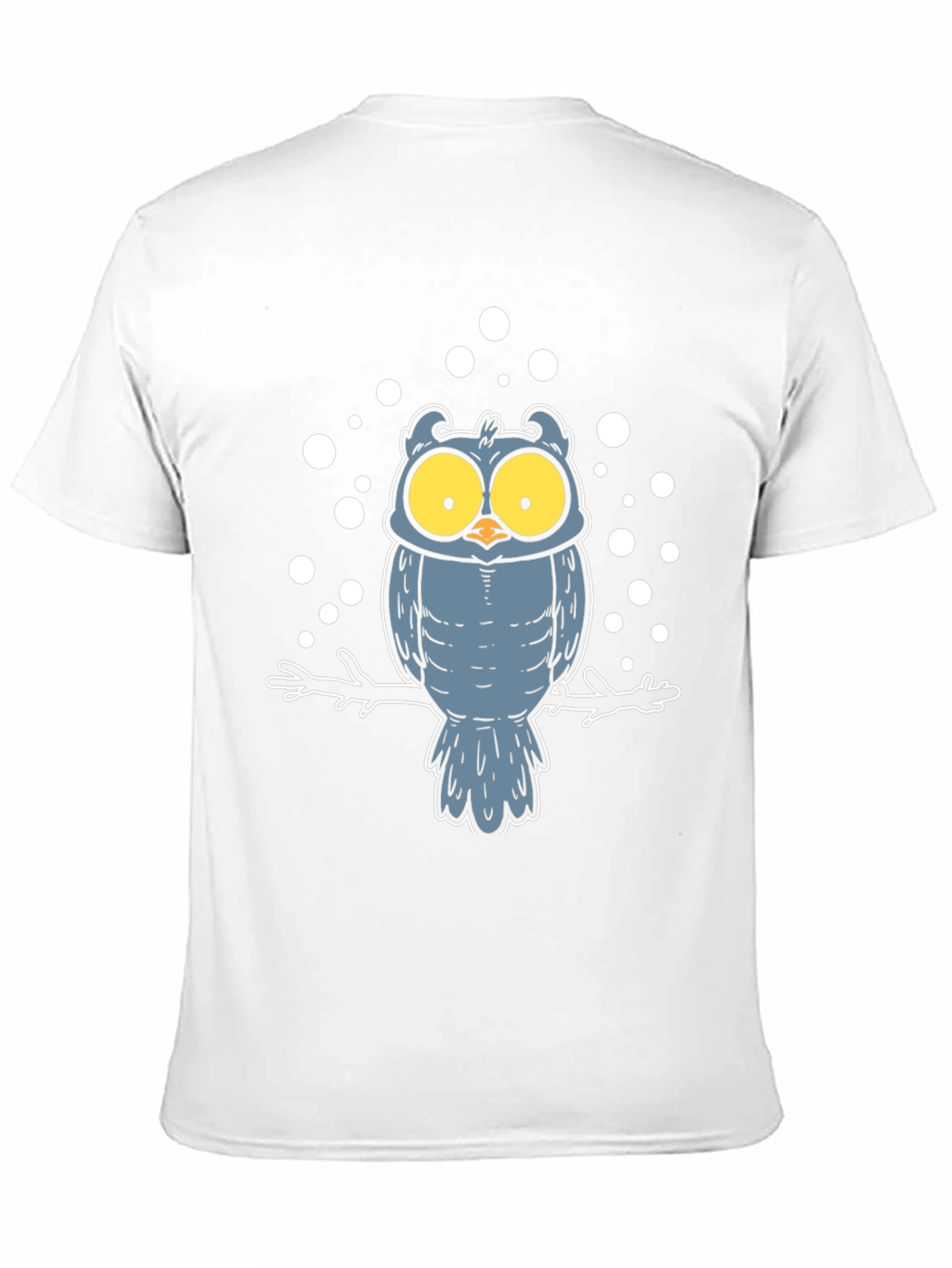 Black Owl Graphic Print Black T-Shirt view 11