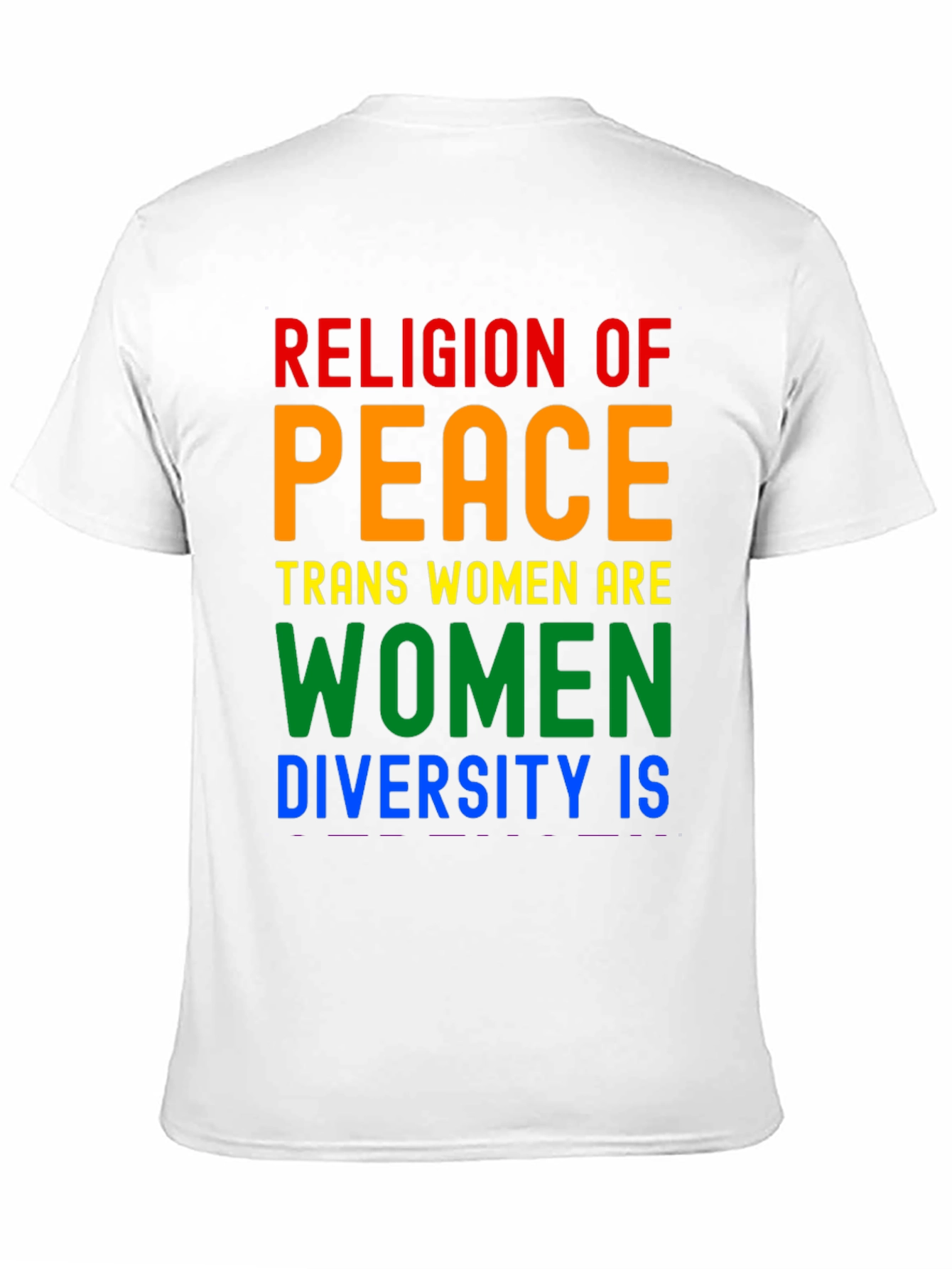 Black Religion of Peace Trans Women Are Women T-Shirt view 11