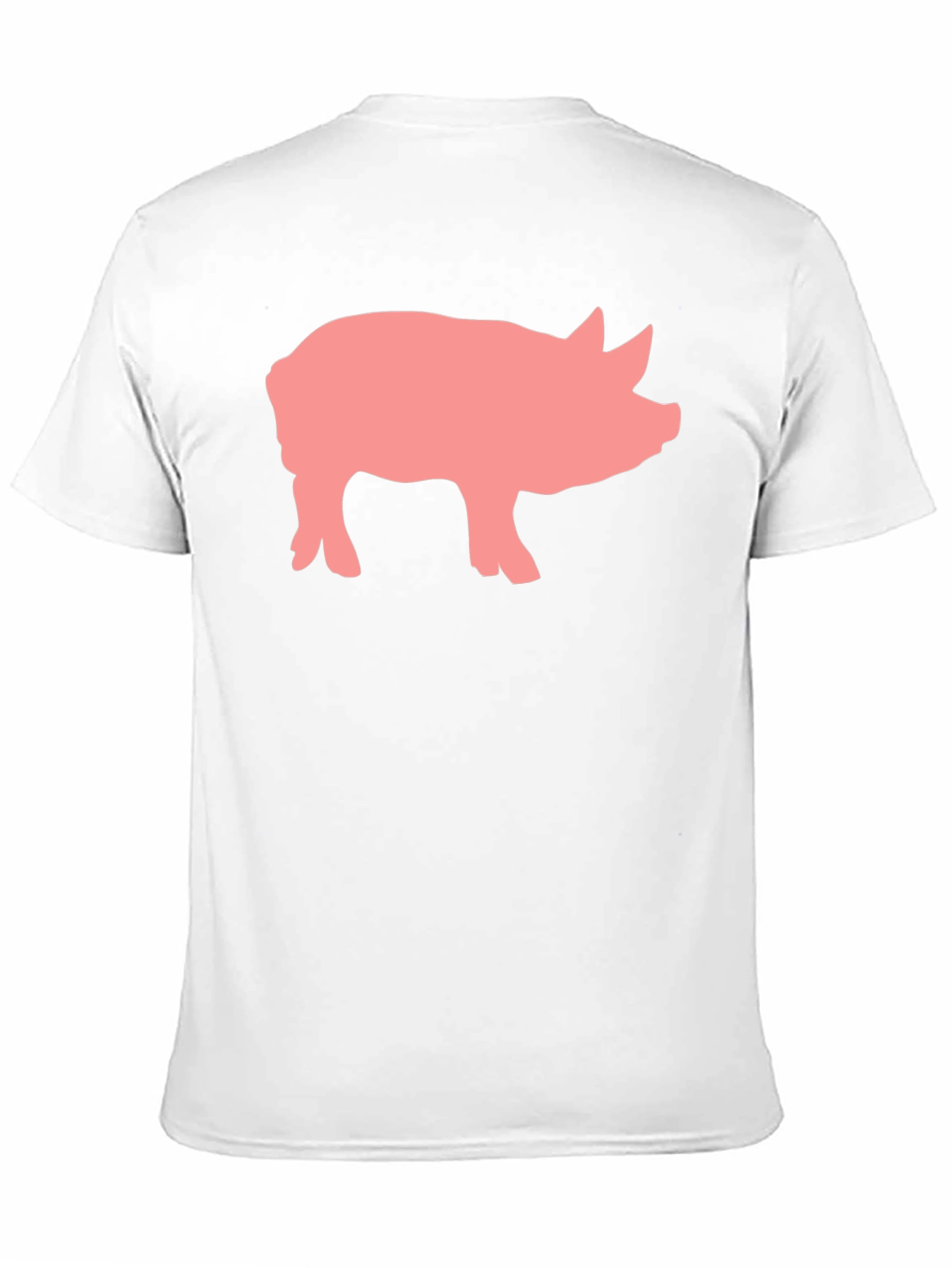 Black Pig Graphic Print Black Crew Neck T-Shirt view 11