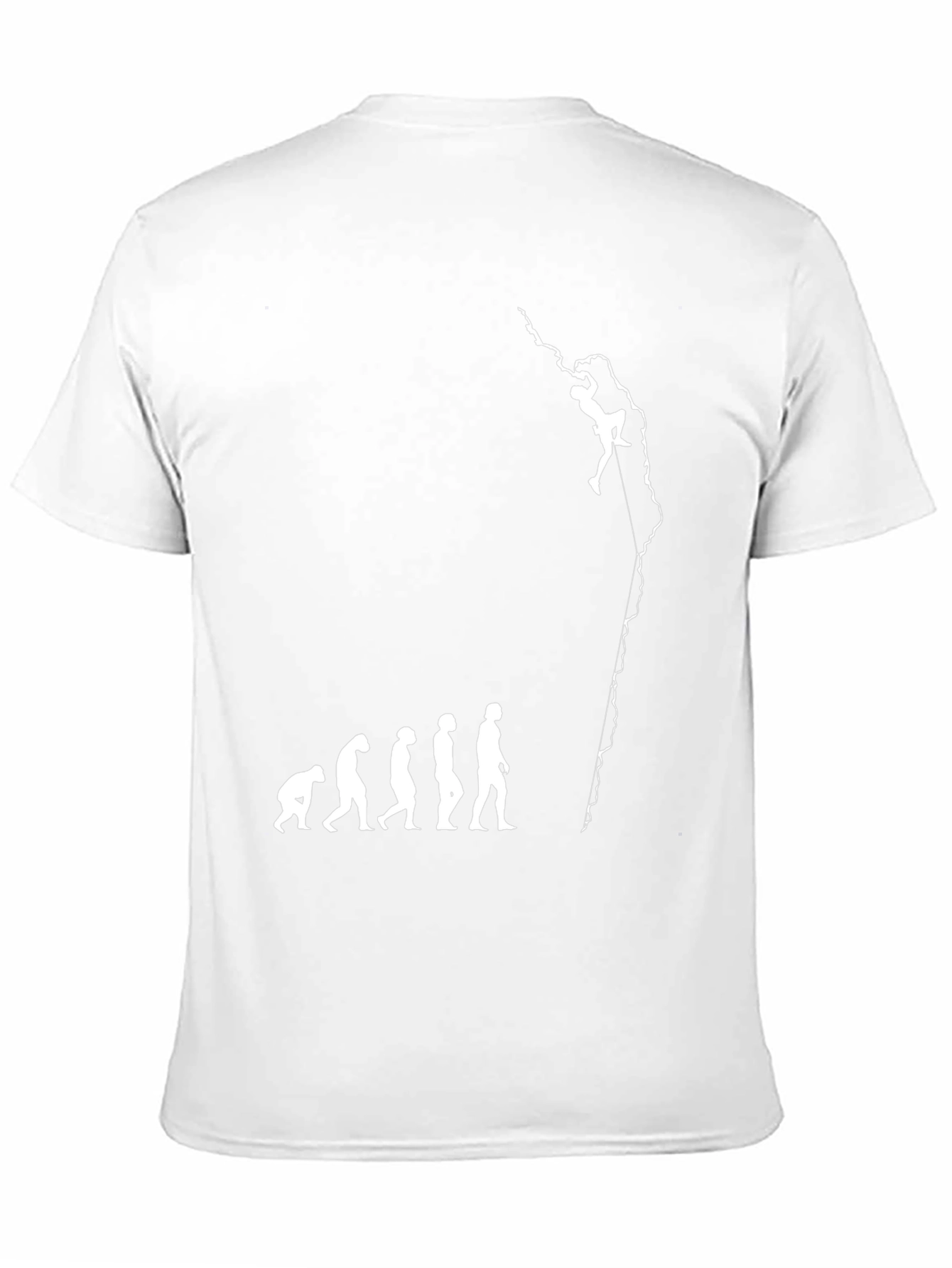 Black Evolution of Climbing T-Shirt - Black Graphic Tee view 11