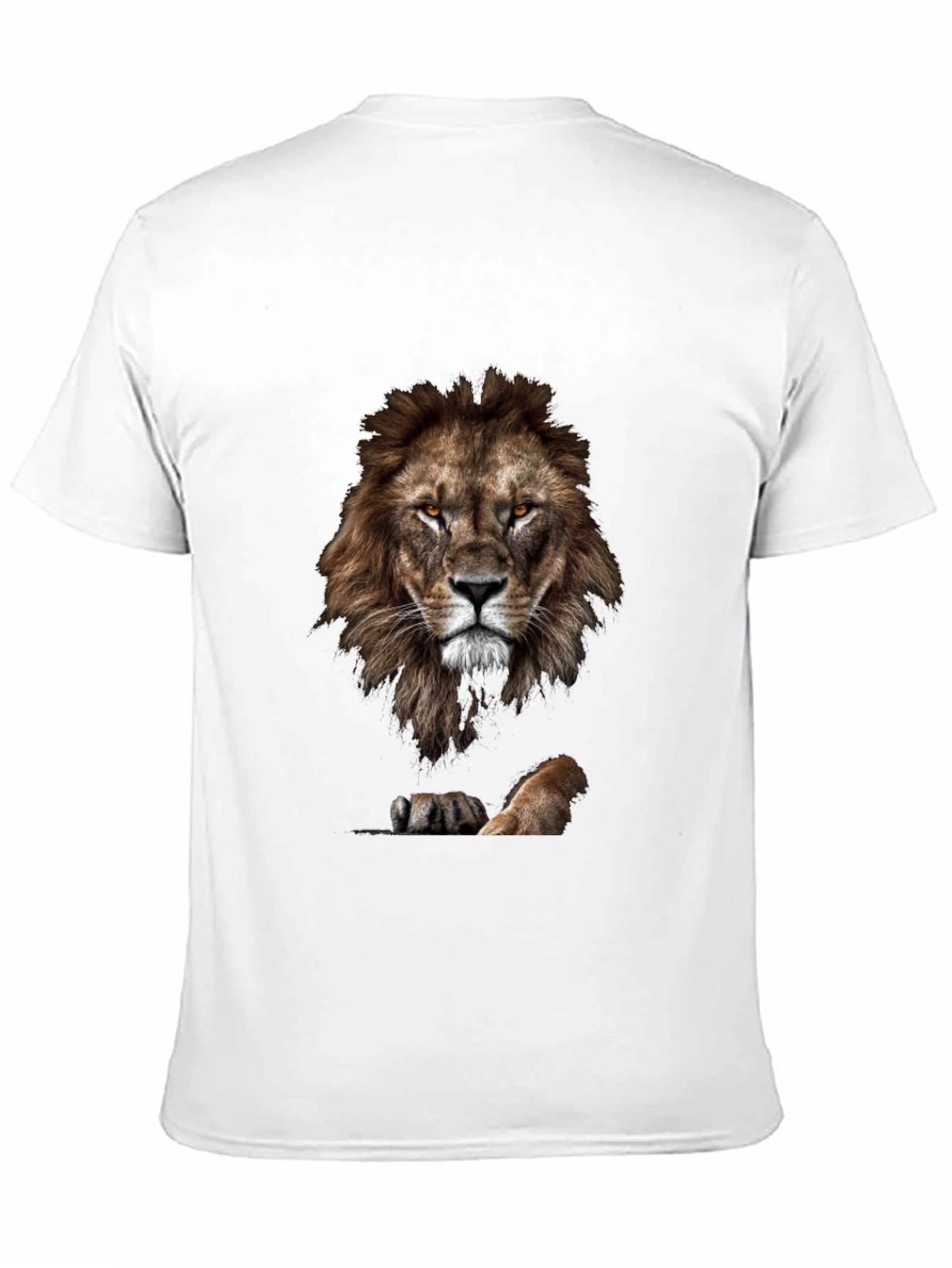 Black Lion Graphic Tee - Bold Animal Print T-Shirt view 11